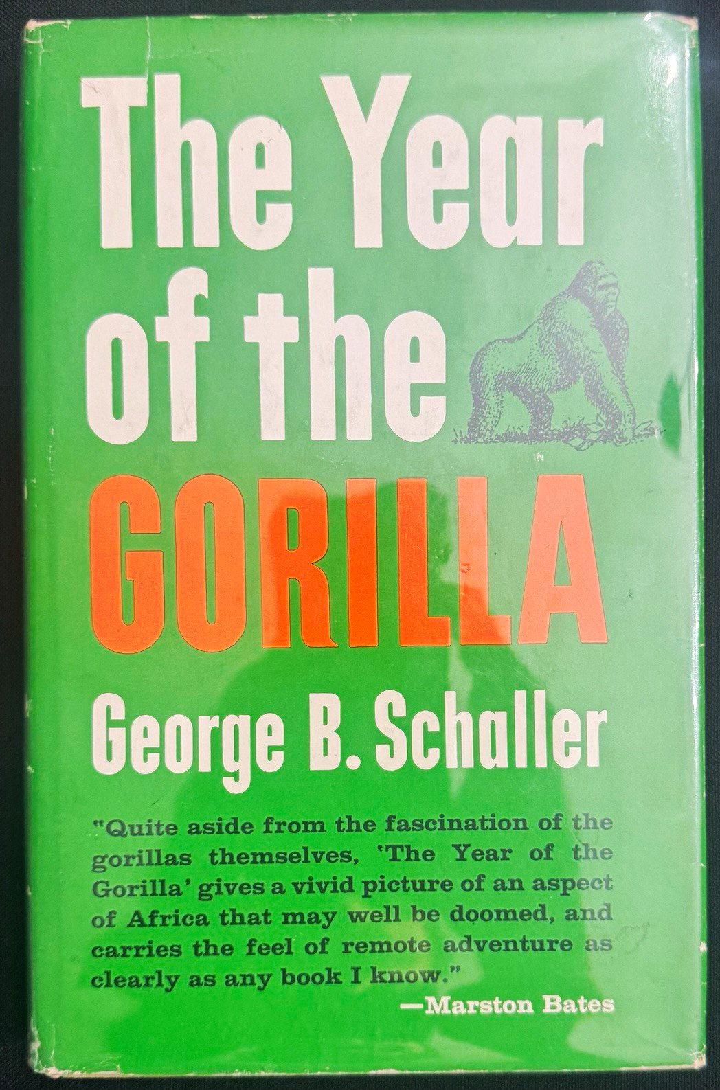 1964 1st The Year of the Gorilla George B. Schaller Hardcover Univ of Chicago