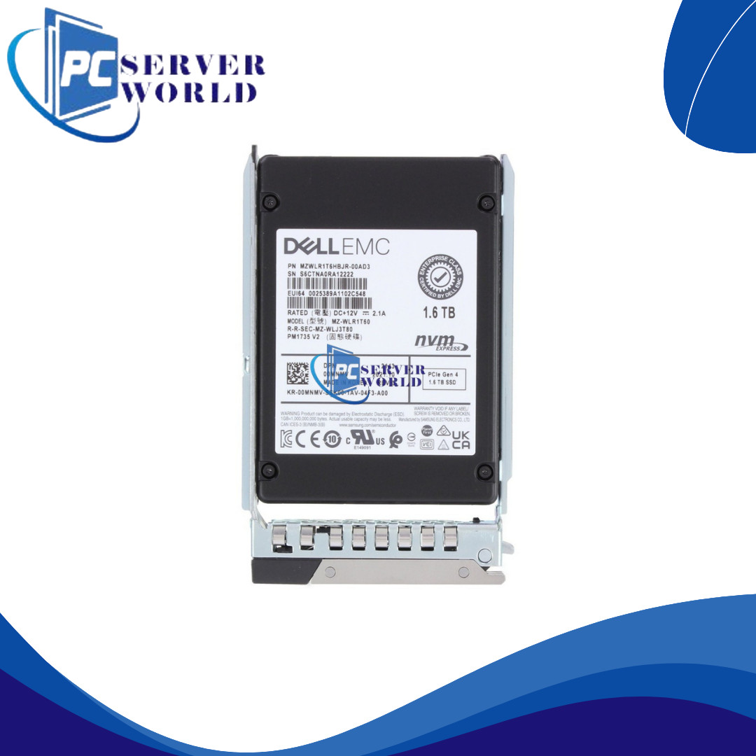 00MNMV DELL SAMSUNG 1.6TB NVME PCIE 2.5\'\' ENTERPRISE SSD HARD DRIVE 0MNMV