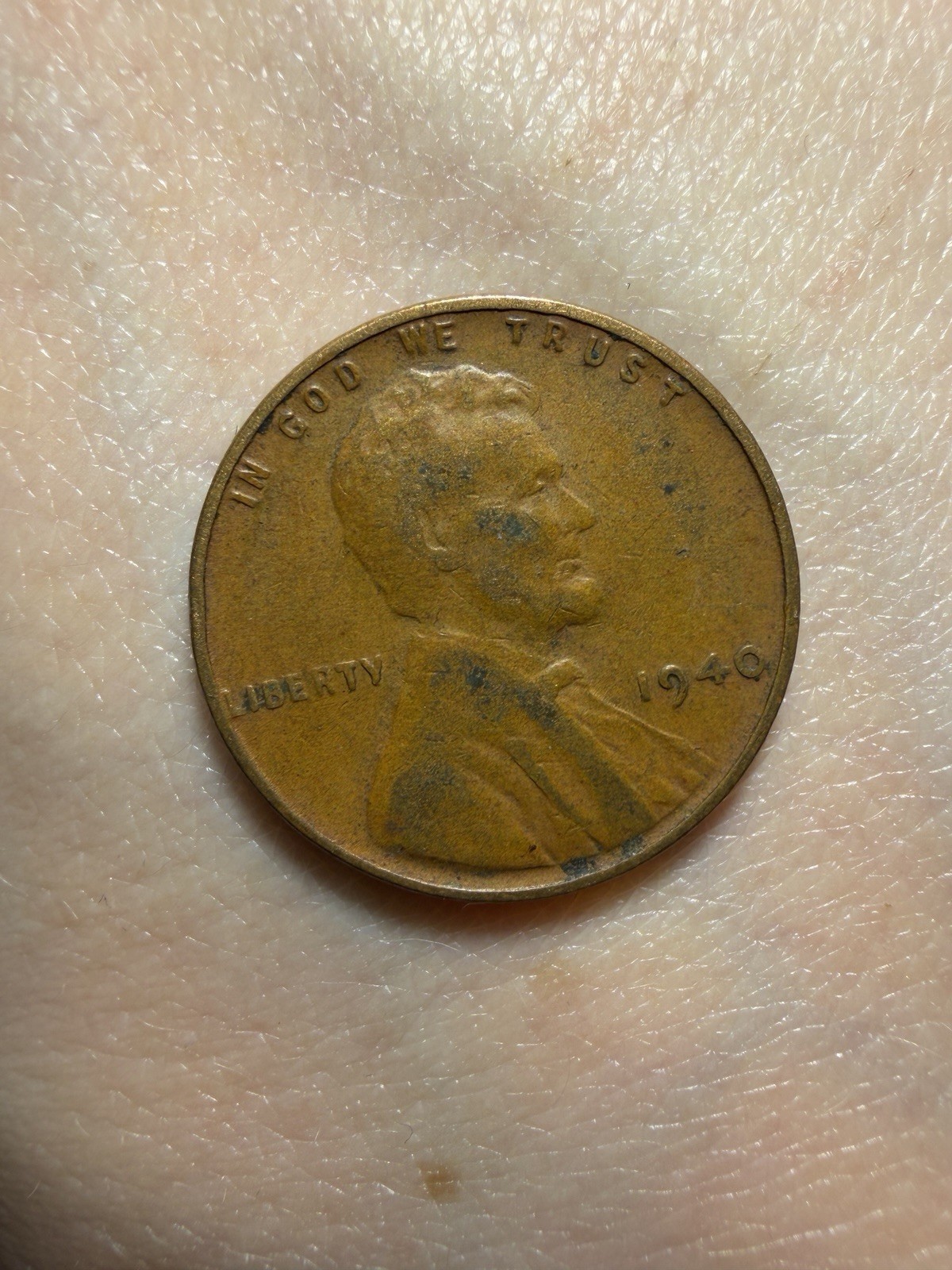 1940 Lincoln Wheat Penny No Mint Mark L On Rim Lettering On Rim Error Rare 1940 Lincoln Wheat Penny No Mint Mark L On Rim Lettering On Rim Error Rare