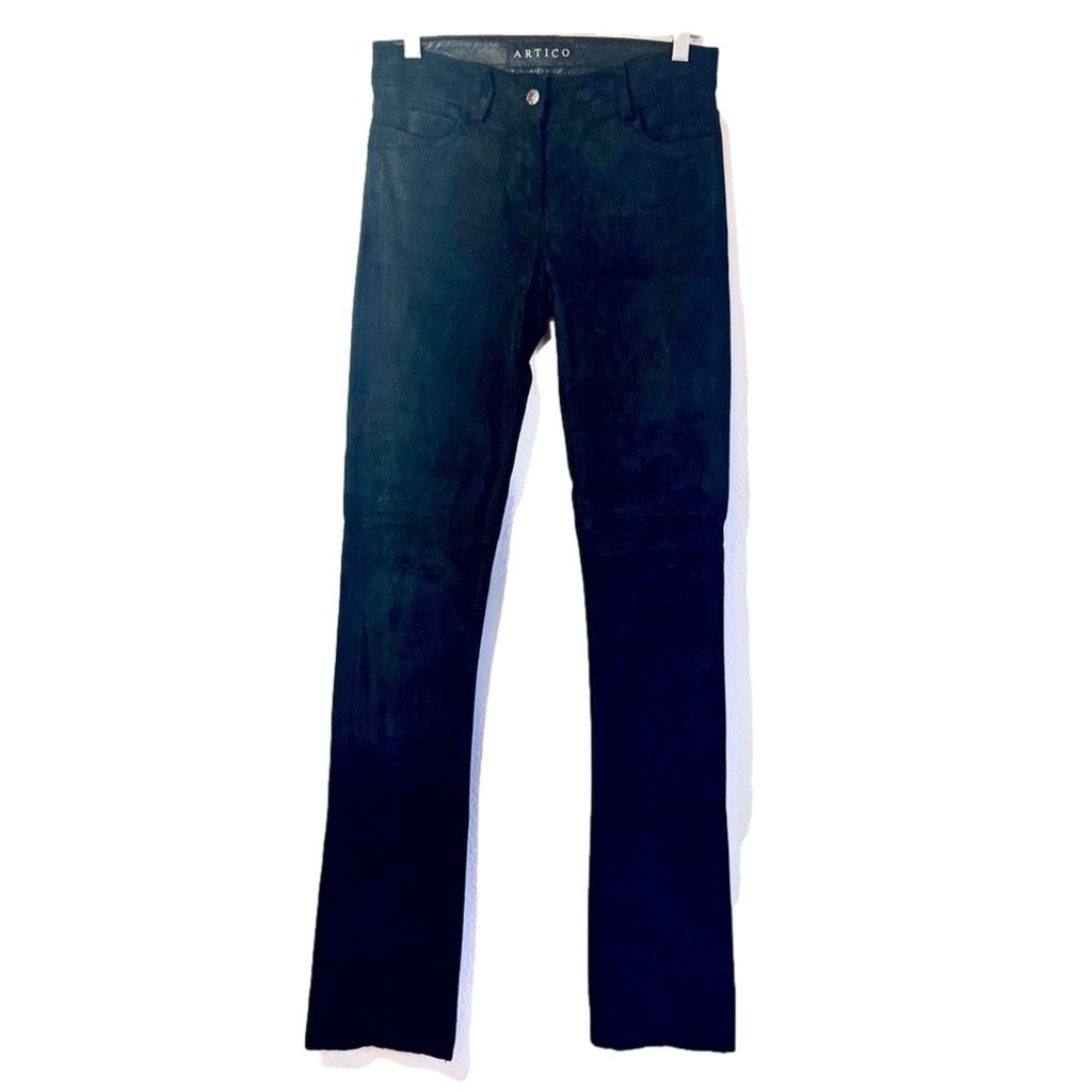 ARTICO Luxury Black Suede Pants – Axel’s Boutique, Vail | Italian-Made