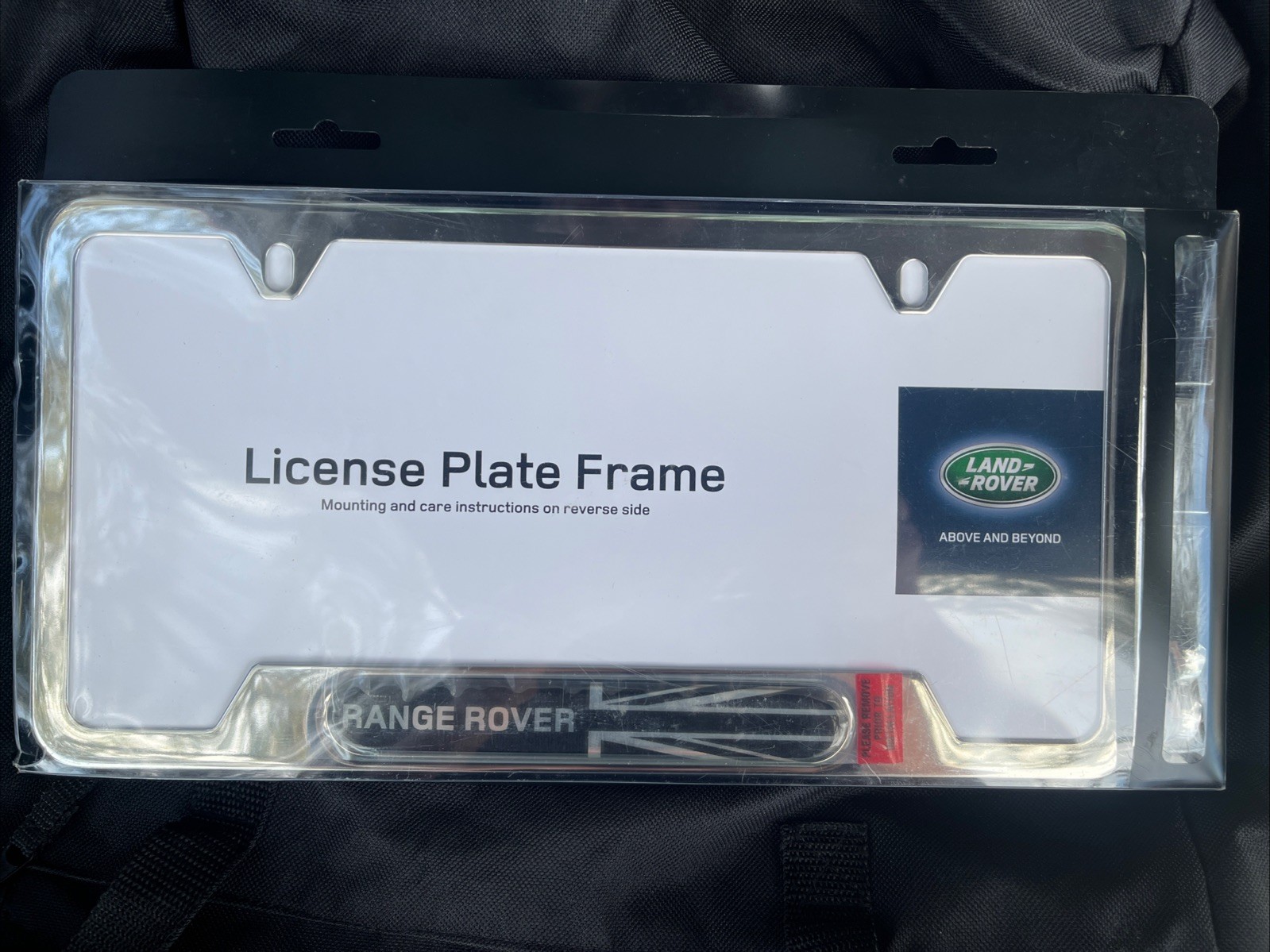 Genuine Land Rover Defender Discovery Range Rover License Plate Frame LRN 61630 Genuine Land Rover Defender Discovery Range Rover License Plate Frame LRN 61630