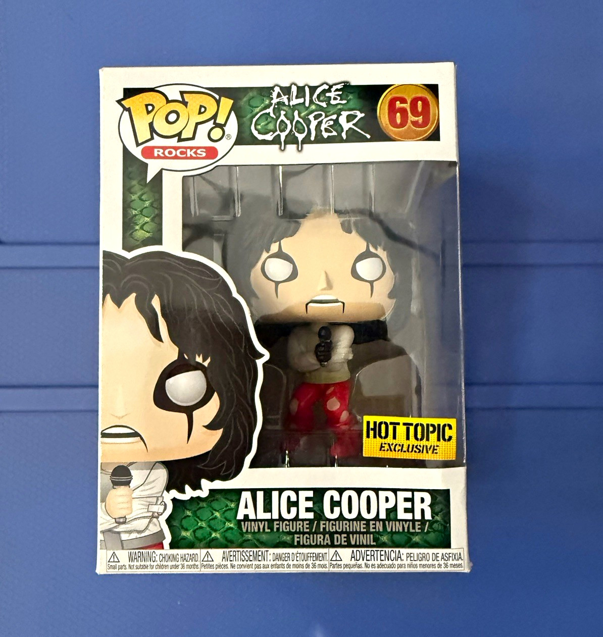 Funko Pop Rocks (Alice Cooper) Hot Topic Exclusive Vinyl Figure #69