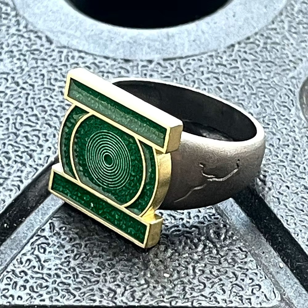 UPDATED John Stewart Green Lantern Cosplay Ring 2026 Resin Printed