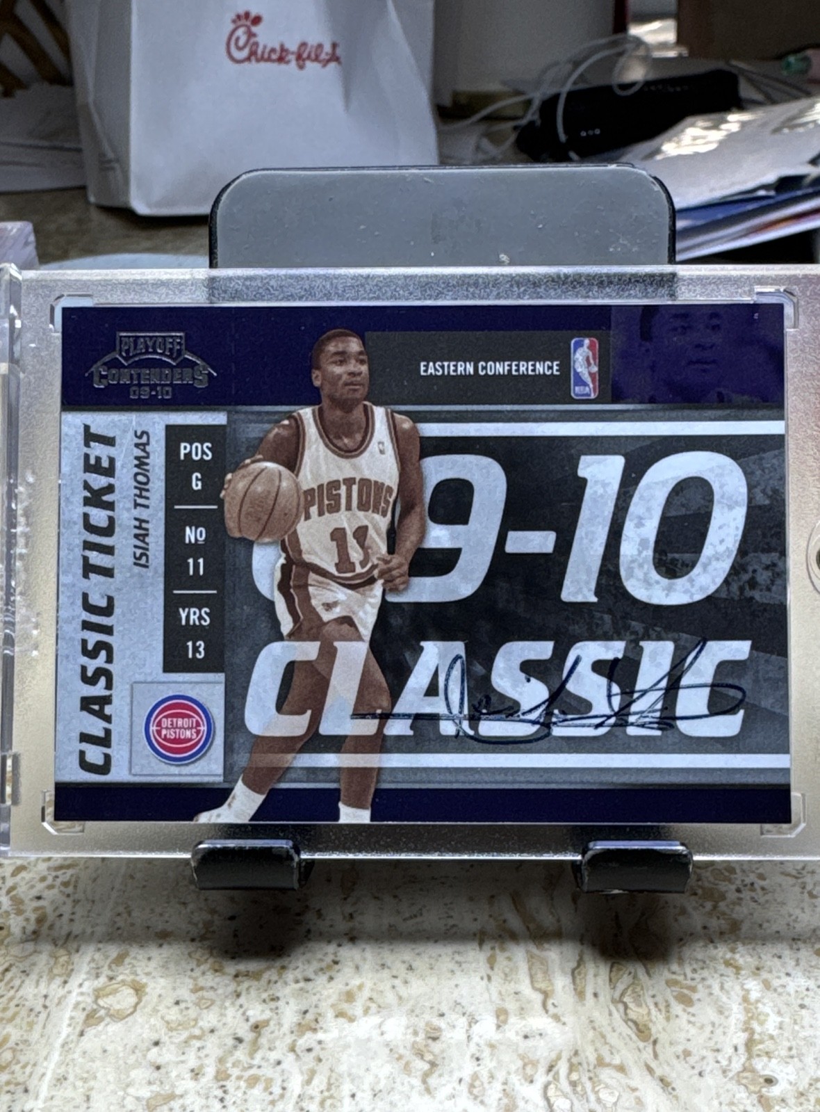 2009-10 Playoff Contenders - Classic Ticket Isiah Thomas Sp Auto