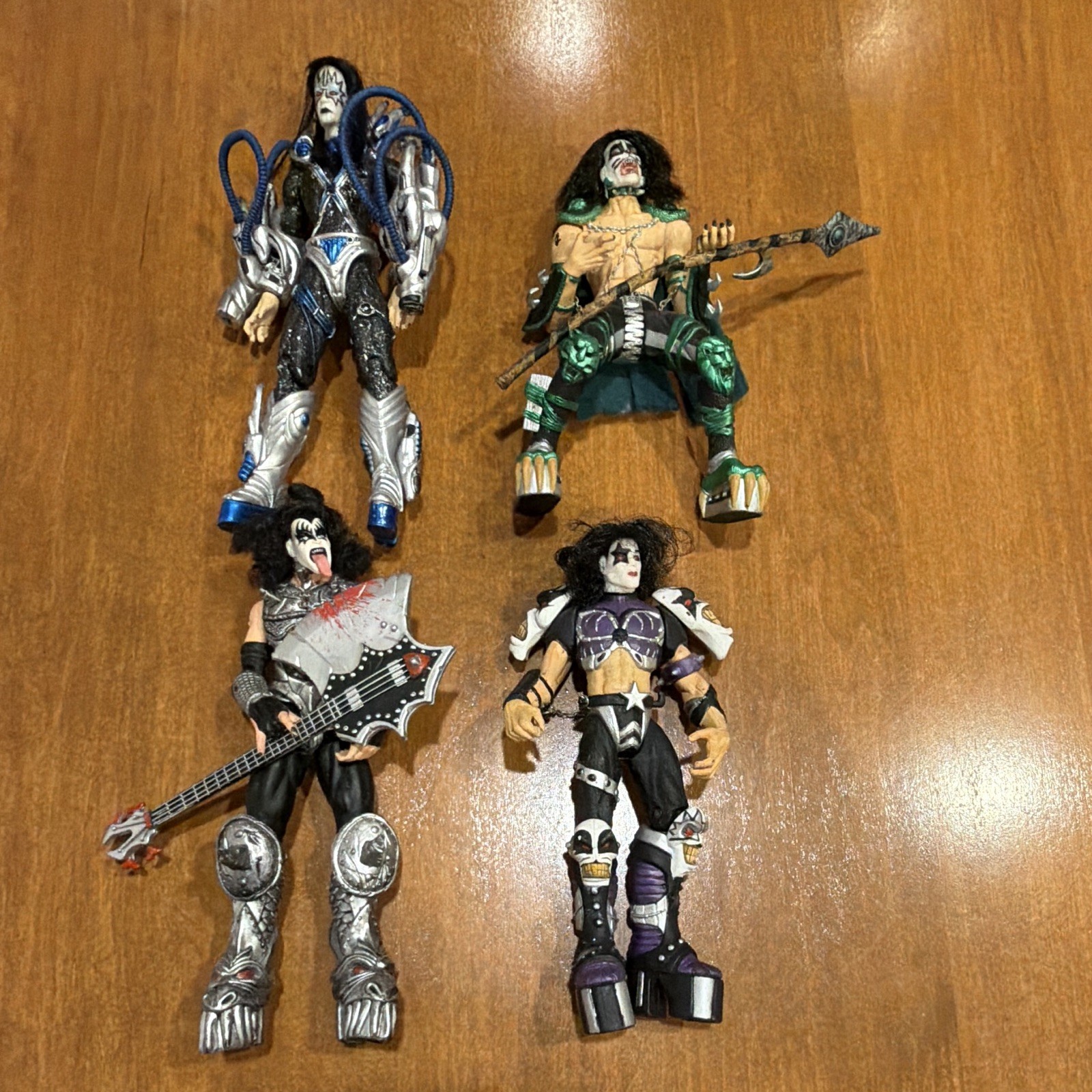 KISS Action Figures Lot of 4 Member Figurines KISS Action Figures Lot of 4 Member Figurines