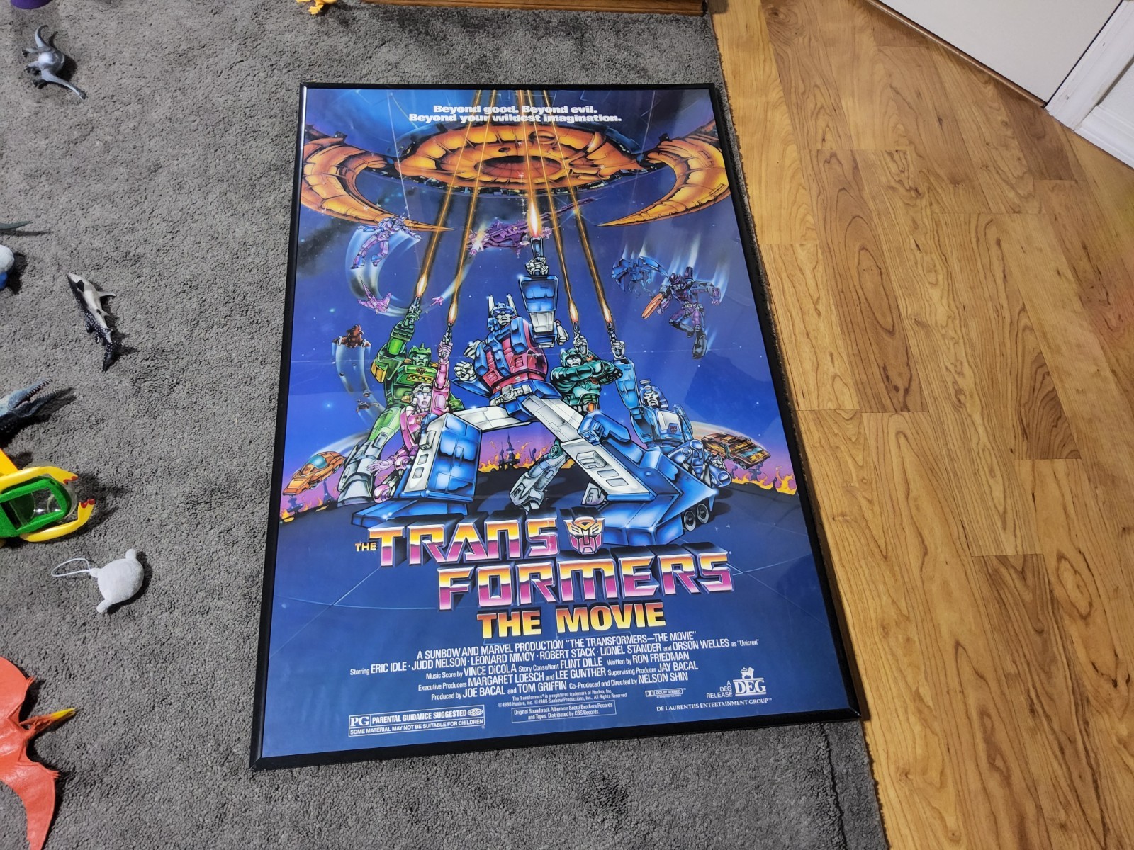 Vintage 1986 The Transformers: The Movie Original Theatrical Movie Poster