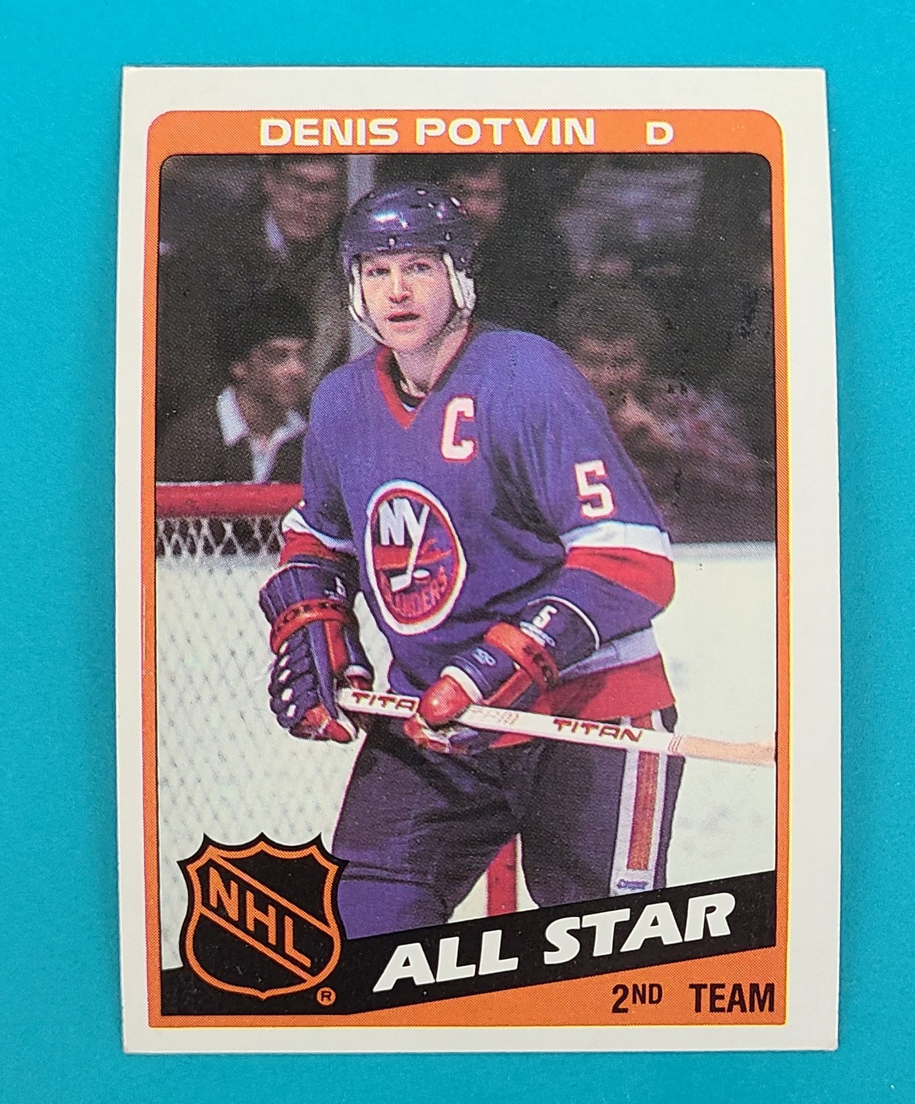 1984-85 Topps #162 Denis Potvin New York Islanders HOCKEY Card M8