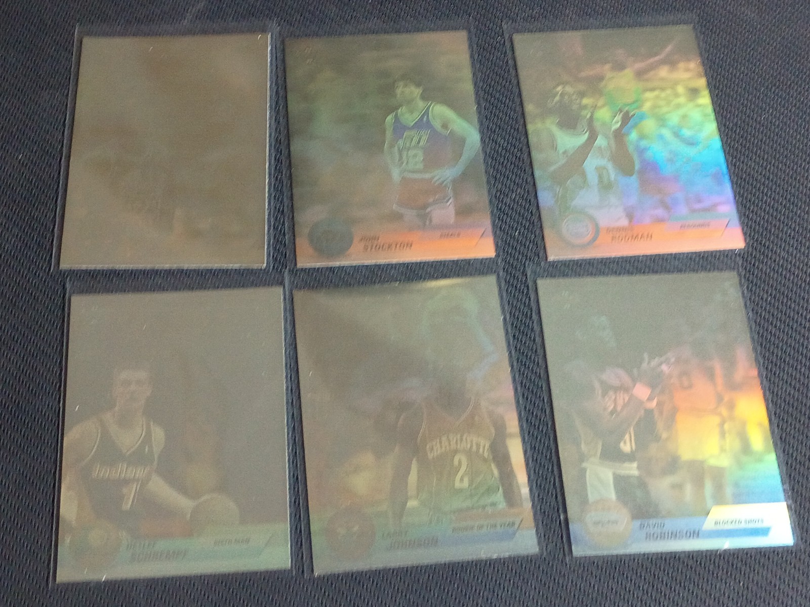 1991-92 Upper Deck Hologram 6 Card Set AW1 - AW6 (Stockton, Jordan, Robinson...)