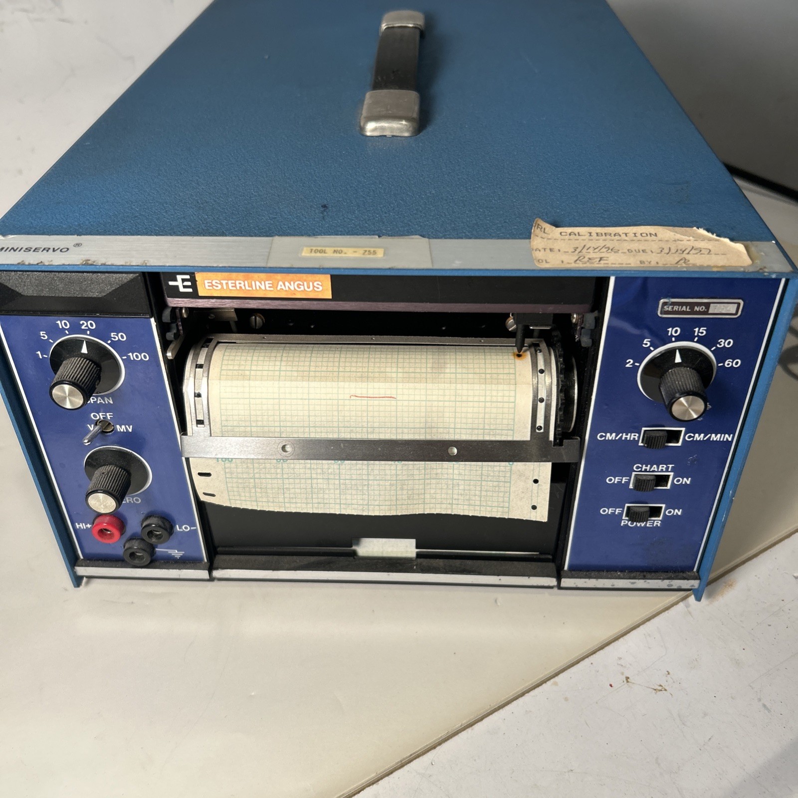 Esterline Angus MS411B Ac Miniservo Chart Recorder Esterline Angus MS411B Ac Miniservo Chart Recorder