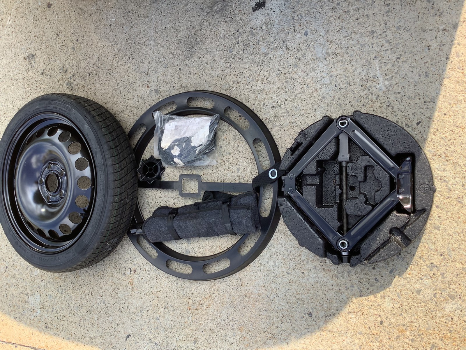 ✅ 2011-2019 Chevrolet Cruze Spare Tire Compact Donut Jack Kit/Set T115/70R16 OEM