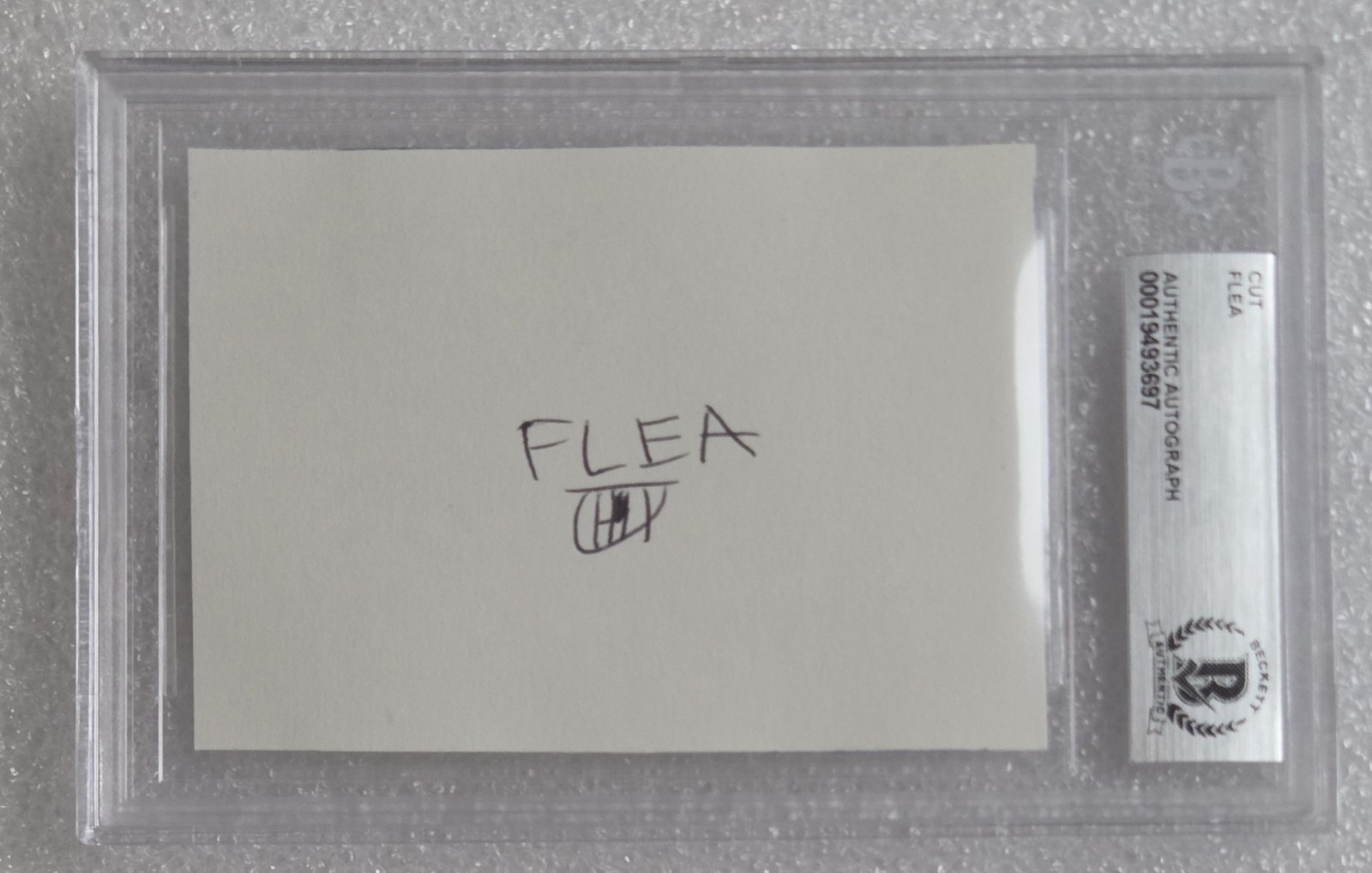 FLEA SIGNED SLABBED BECKETT BAS COA MUSIC AUTOGRAPHED RED HOT CHILI PEPPERS