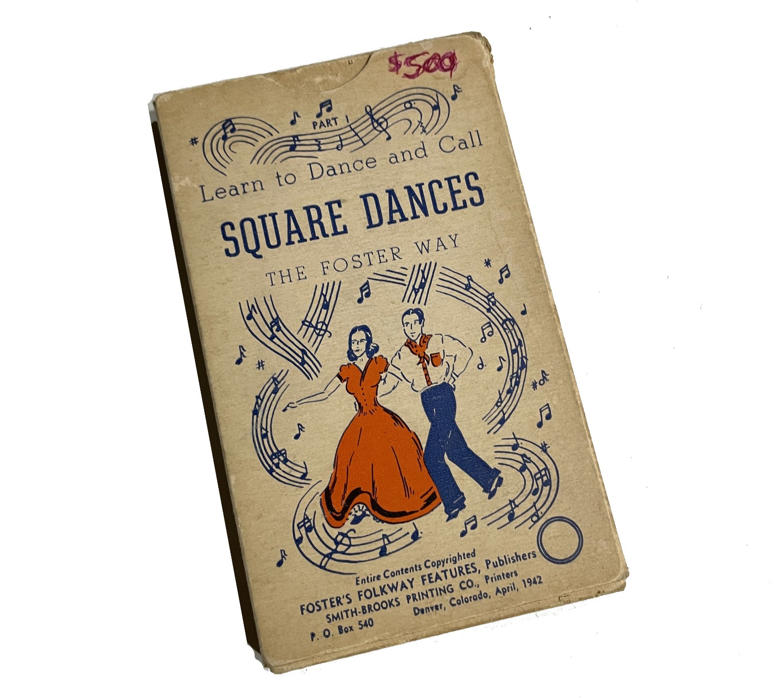 Vintage 1942 Square Dance And Call The Foster Way Cards Instructions -36 Cards
