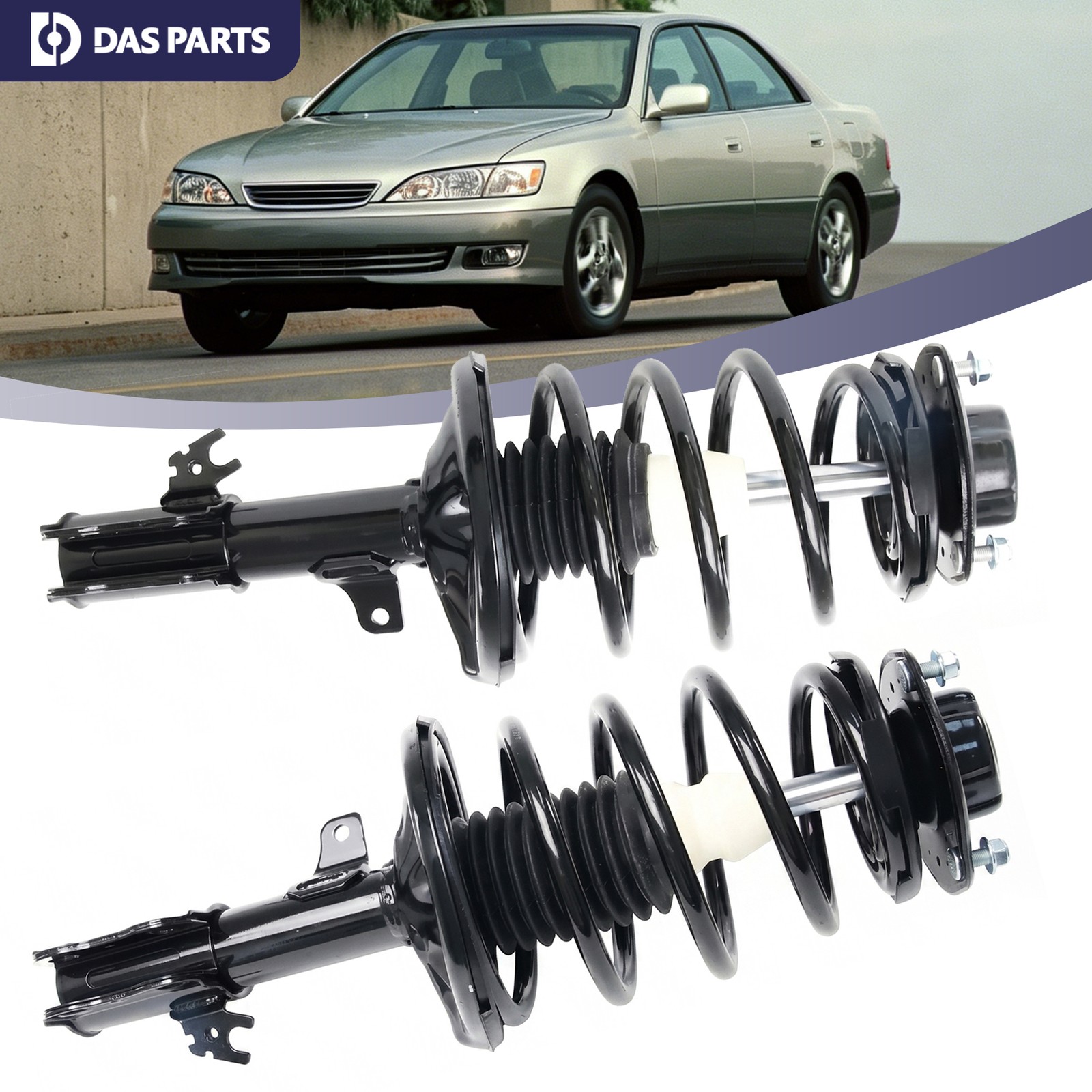 2X Front Struts Coil Spring for 1997-2003 Toyota Avalon Camry Solara Lexus ES3