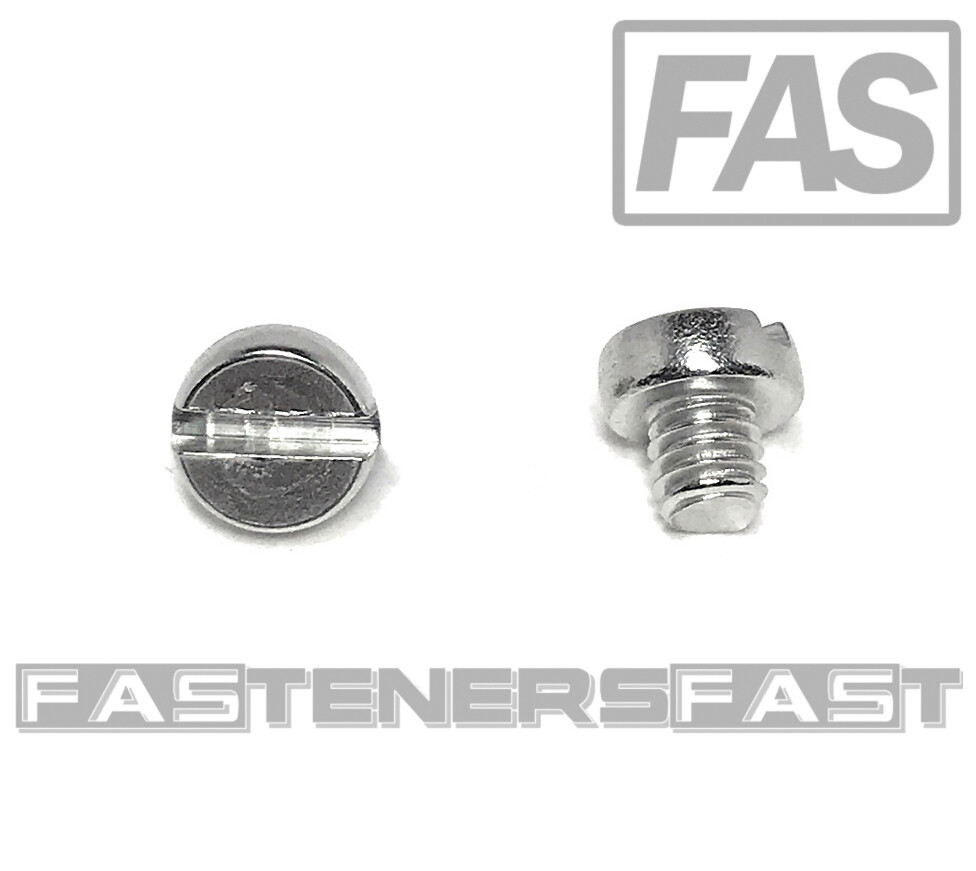 (50) M4-0.7 x4 Stainless Steel Slotted Cheese Head Machine Screw DIN84 A2 M4x4