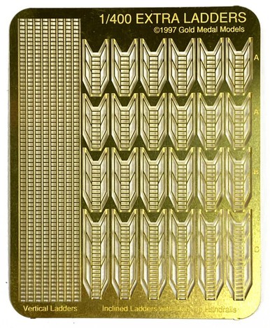 Gold Medal Models 400-6 1/400 Gold Medal Extra Ladders Photo Etch Set