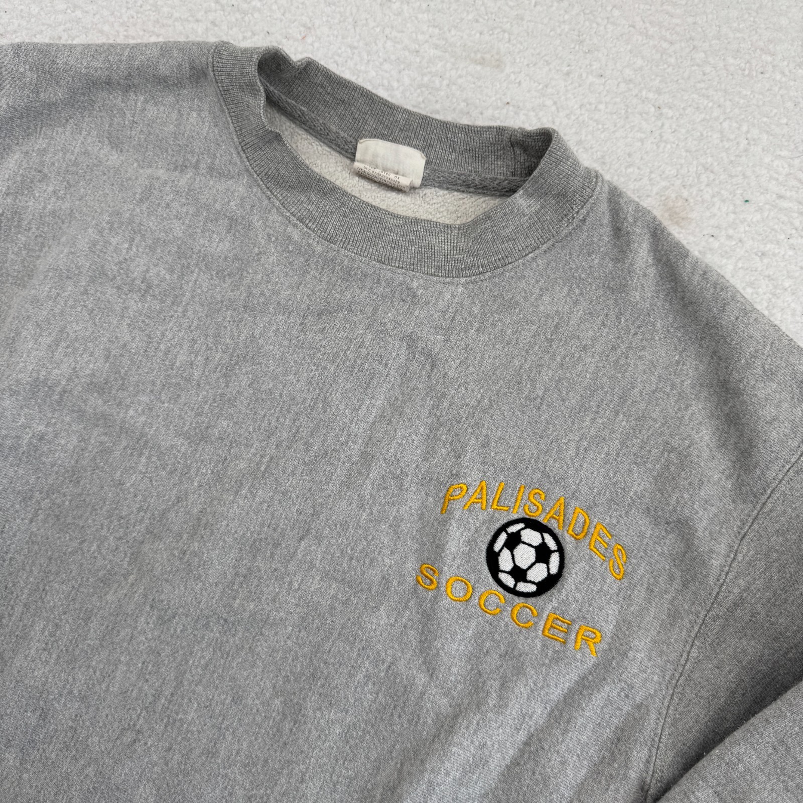 Vintage Champion Reverse Weave Palisades Soccer Sweatshirt Adult Medium Gray