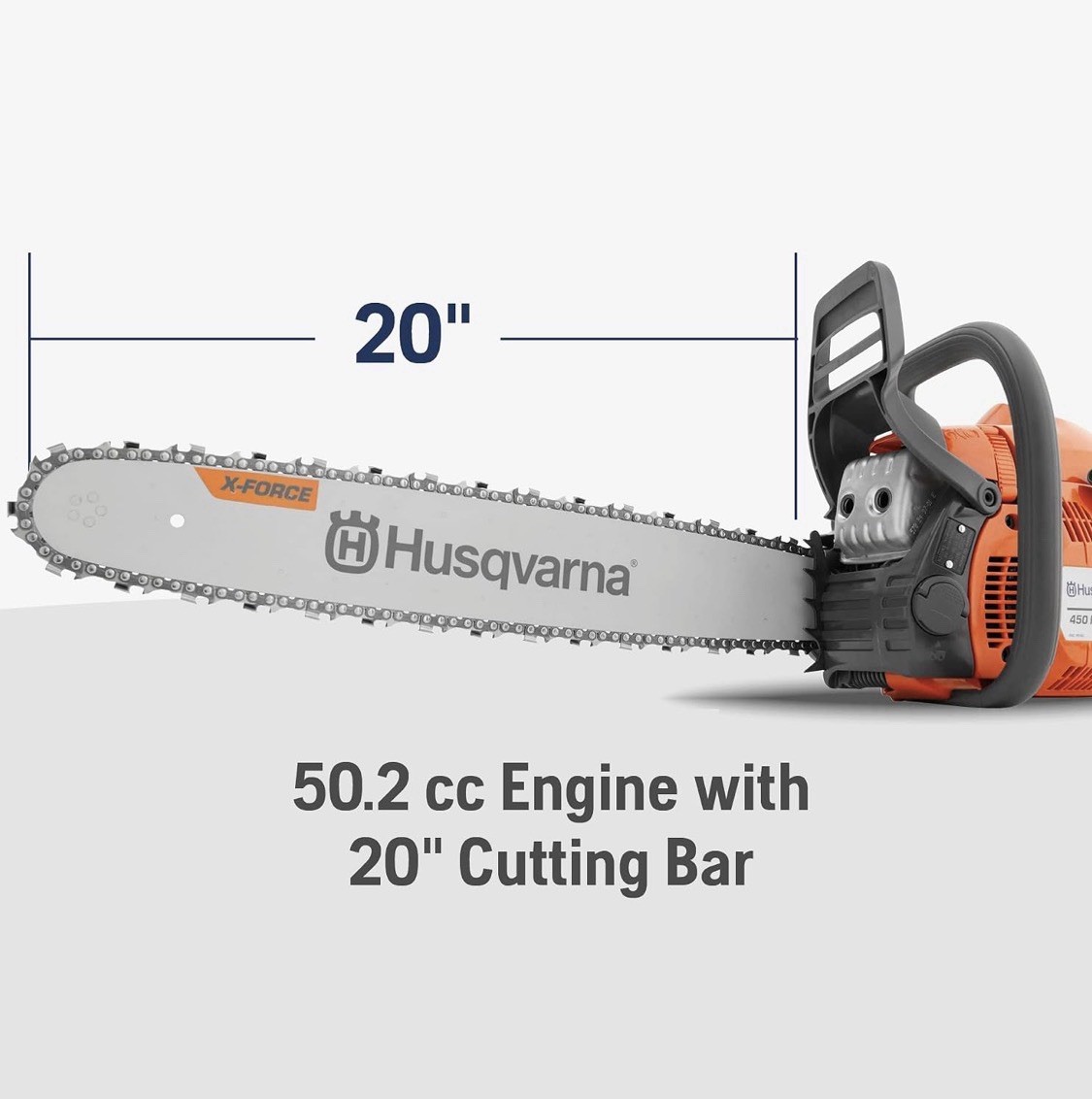 Husqvarna 450 Rancher 50.2-cc 2-cycle 20-in Gas Chainsaw With Free Bonus