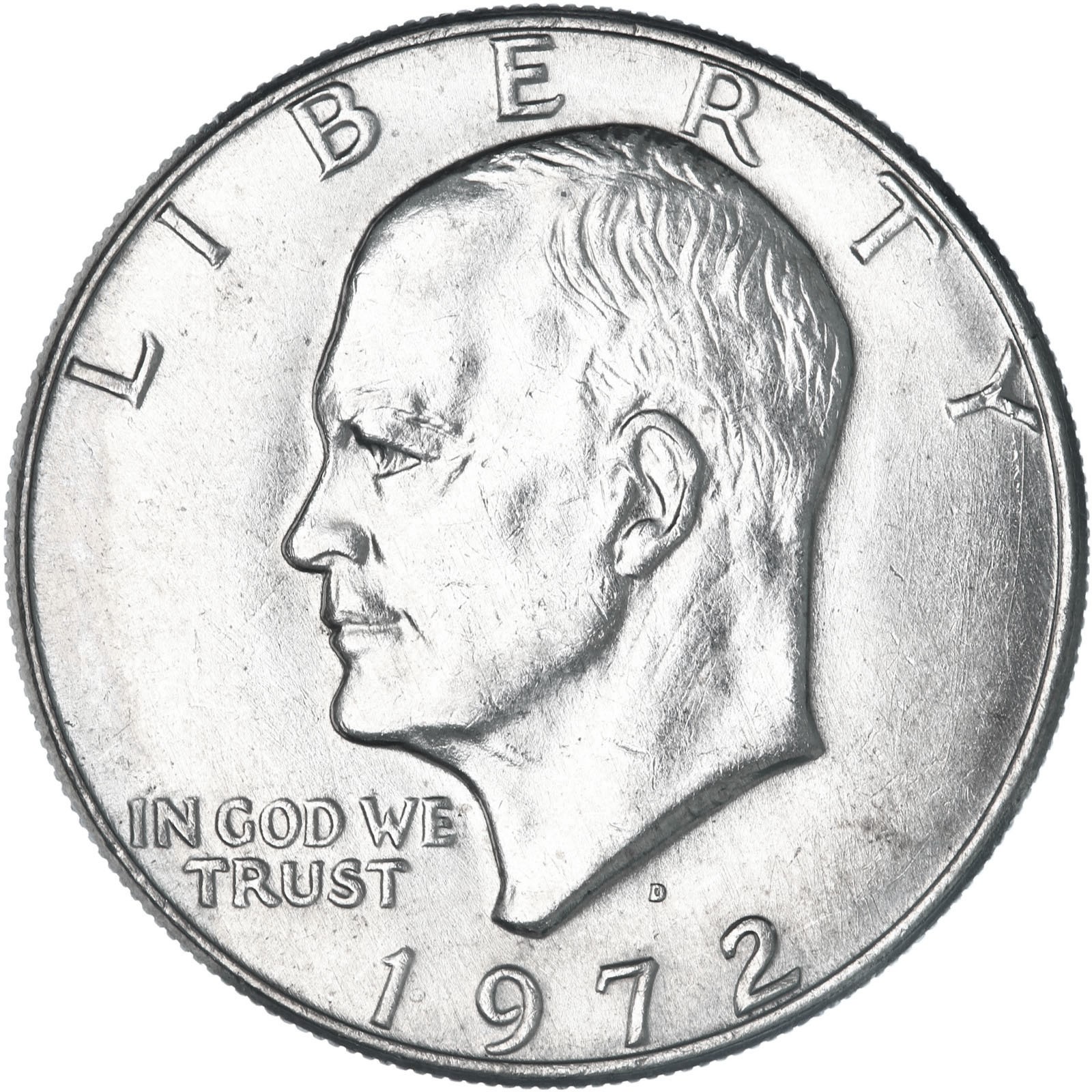 1972 D Eisenhower Dollar BU Ike US Mint Coin