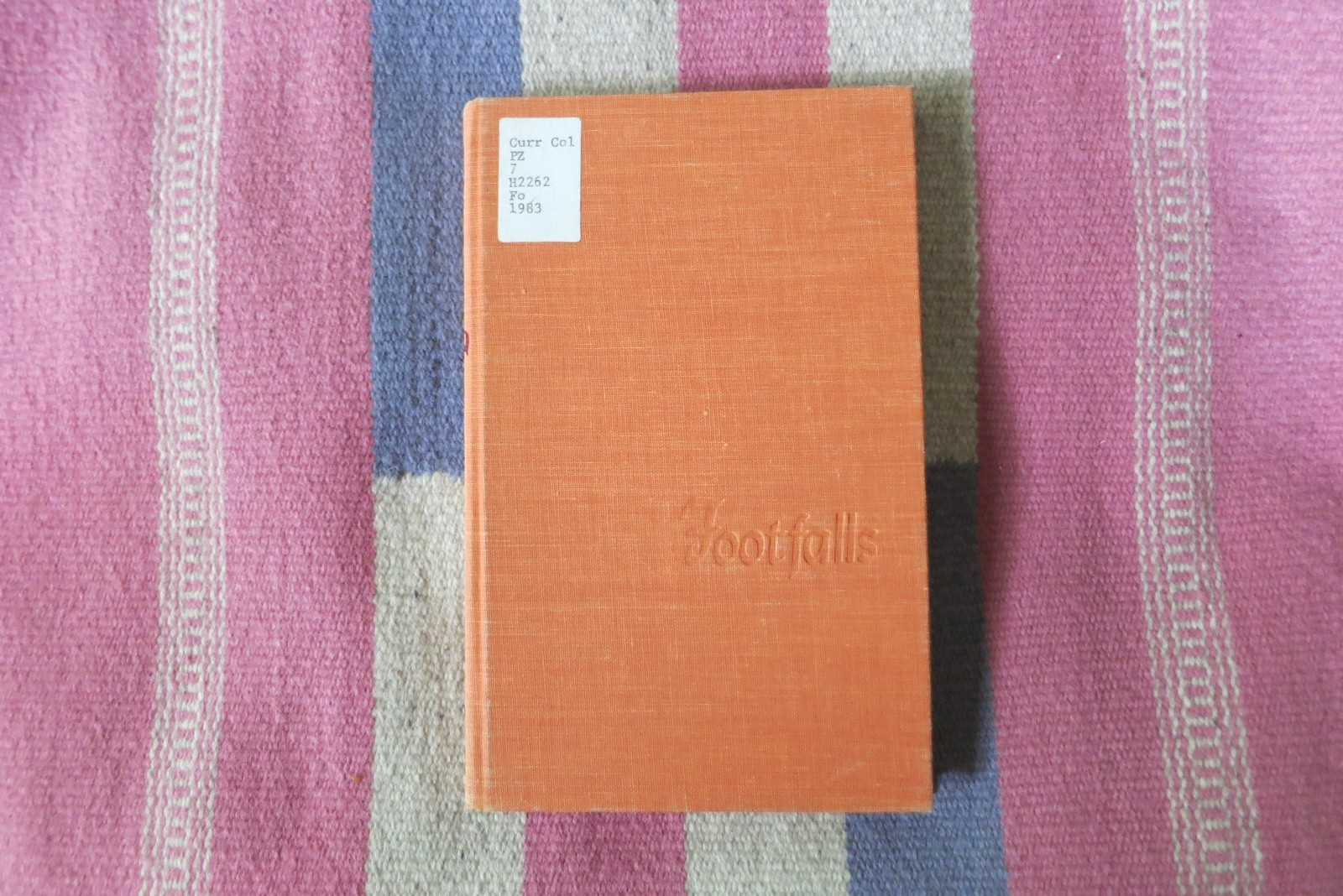 Elizabeth Harlan FOOTFALLS Vintage 1983 Edition HC/DJ Cross Country Track YA