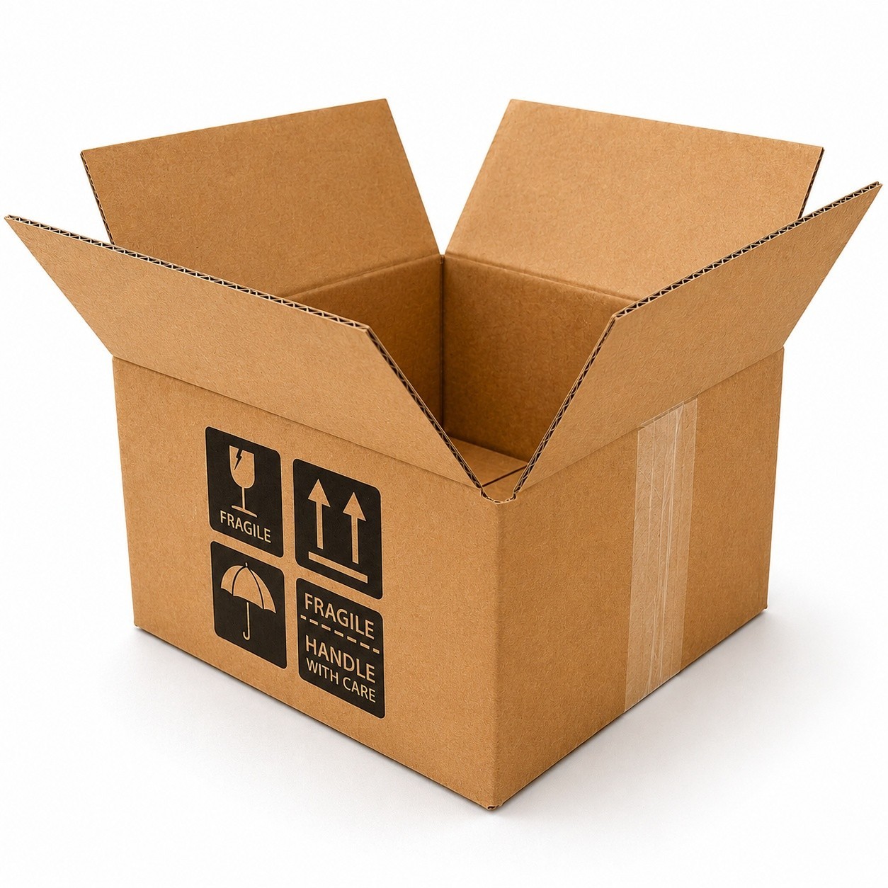 100 8X6X4 Printed Fragile Corrugated Shipping Box – Handle With Care Pack 100 8X6X4 Printed Fragile Corrugated Shipping Box – Handle With Care Pack