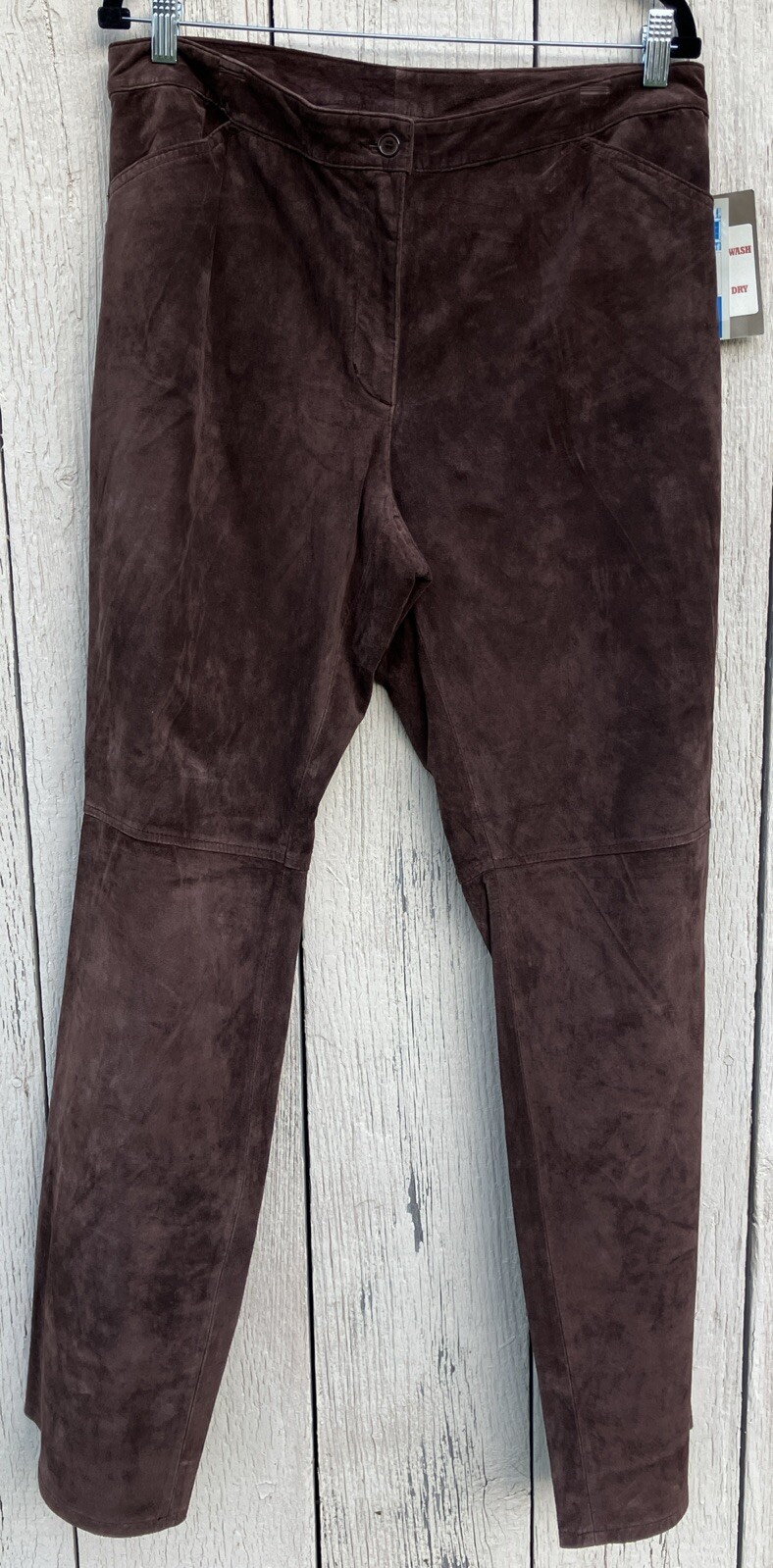New Covington Women’s Size 14 Chocolate Brown Soft Suede Leather Lined Boot Leg
