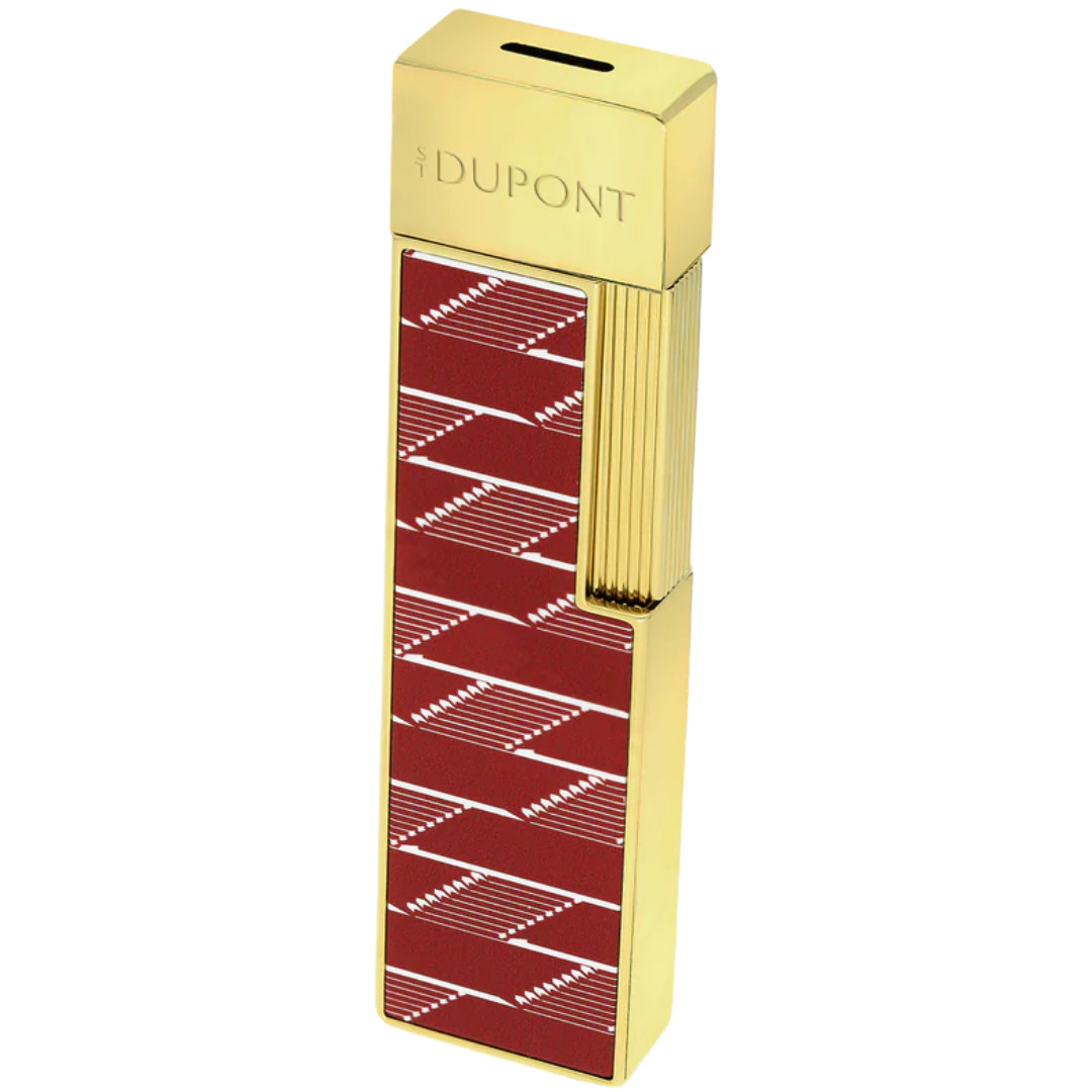 S.T. Dupont Twiggy Lighter - Burgundy Monogram & Gold