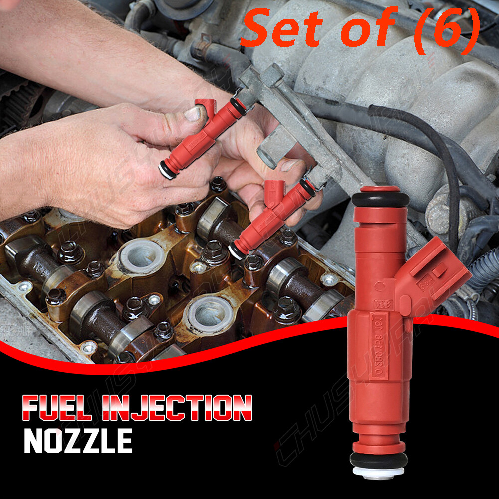 NEW Upgrade 12 Hole For Jeep Cherokee 1999+ 4.0L EV6 Fuel Injector Set of 6 24lb
