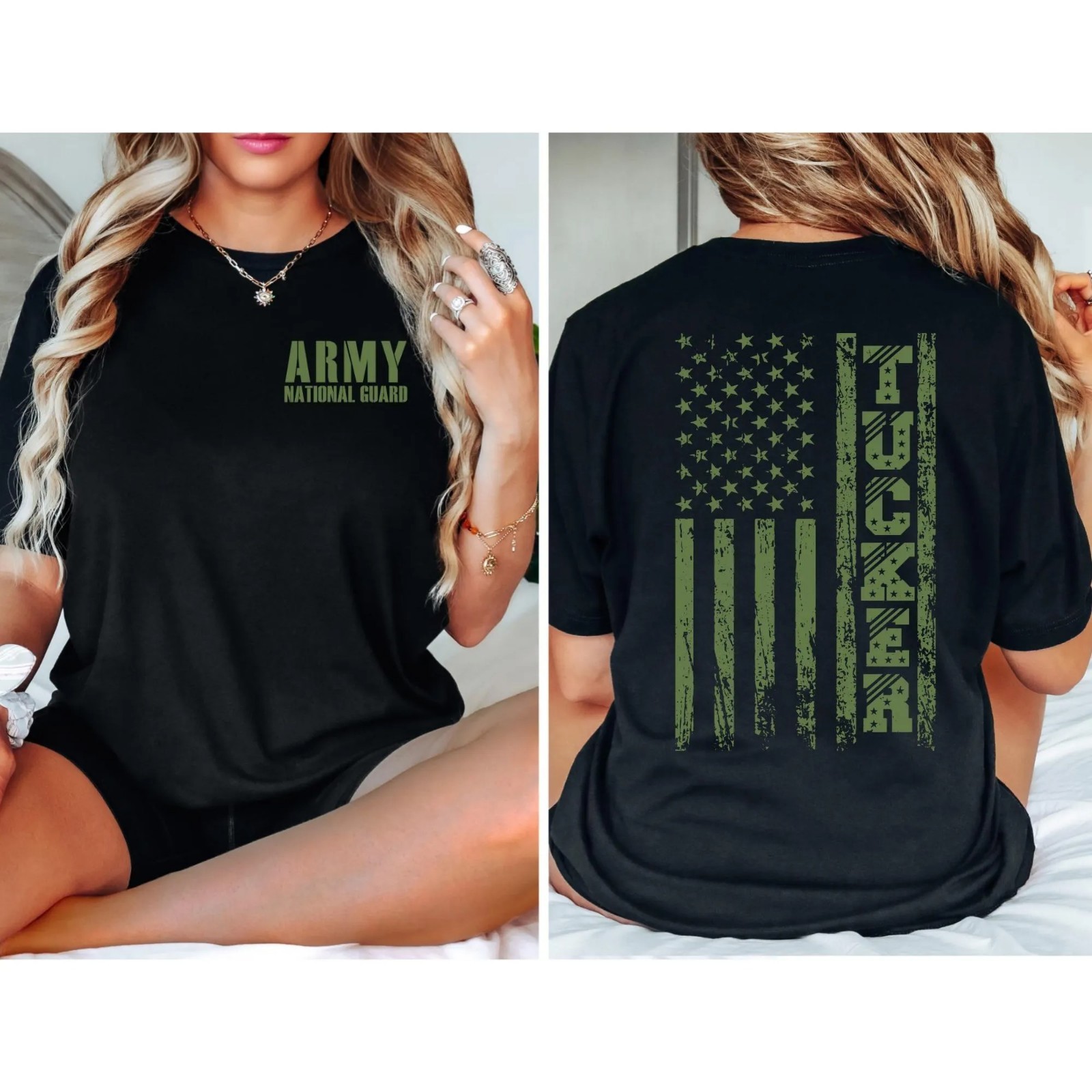 Army last Name Custom Army National Guard T-Shirt, Personalize Name Shirt