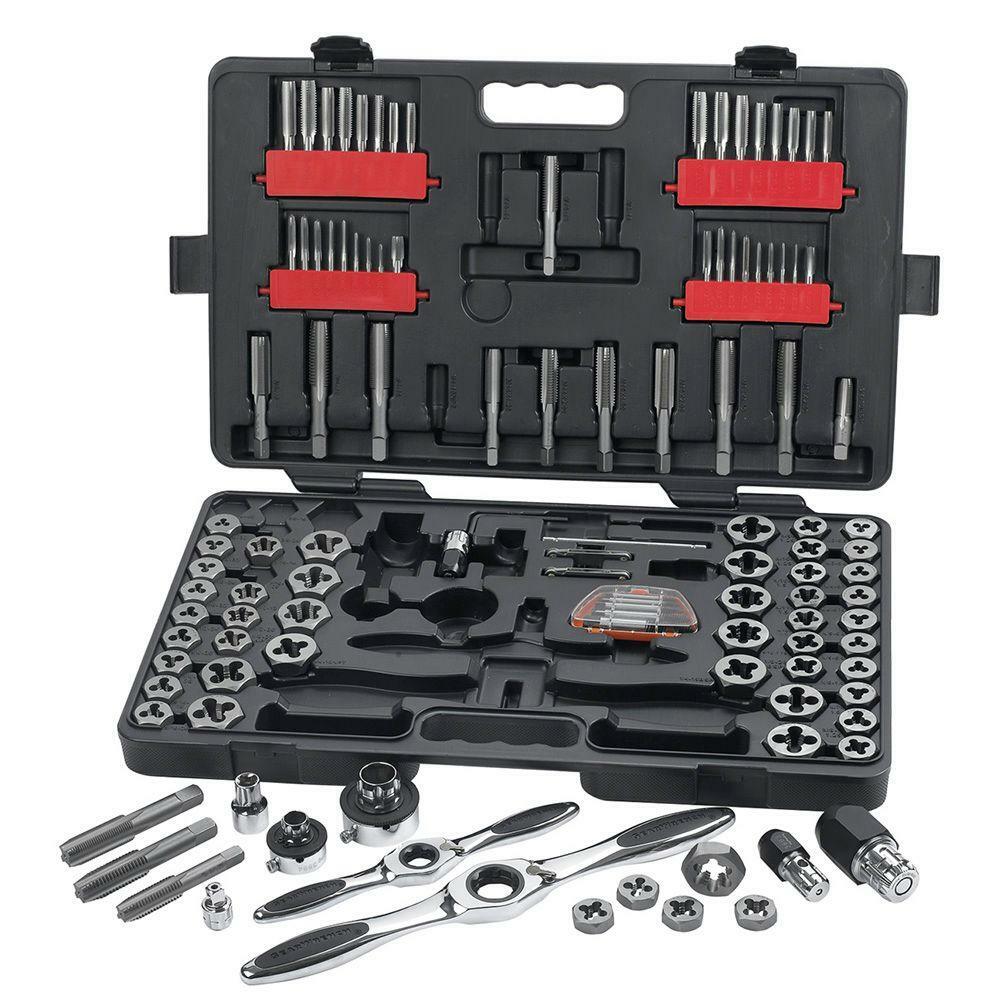 gearwrench ratcheting tap and die set hand tool auto locking steel (114-piece) gearwrench ratcheting tap and die set hand tool auto locking steel (114-piece)