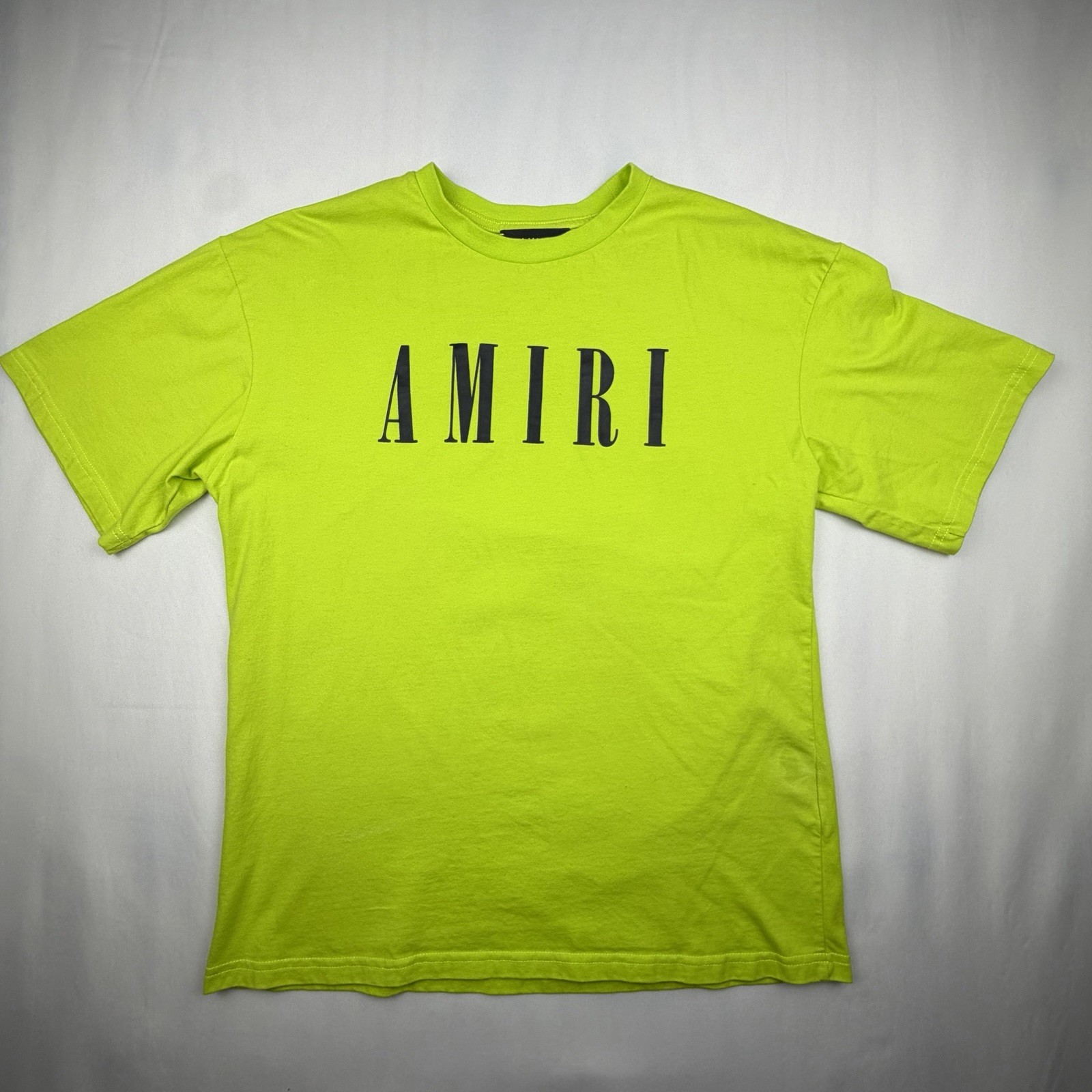 AMIRI T Shirt Men Authentic Medium Green 100% Cotton