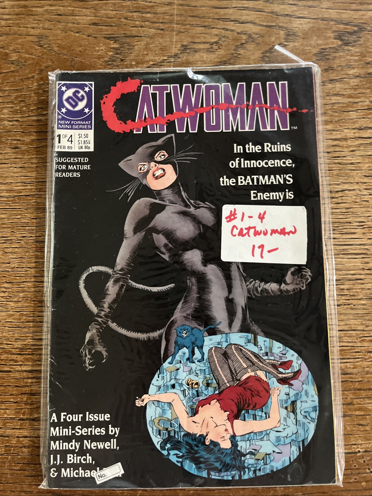 CATWOMAN #1-4 (1989) Complete Set | 1st Solo Mini-Series 1st Maggie Kyle; VG; AA