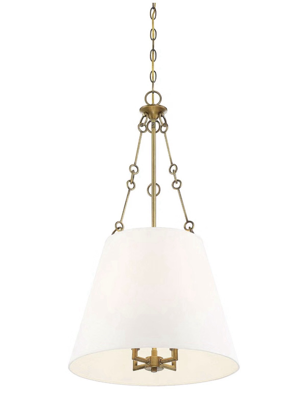 Savoy House Austin 4-Light Pendant, Warm Brass - 7-2201-4-322