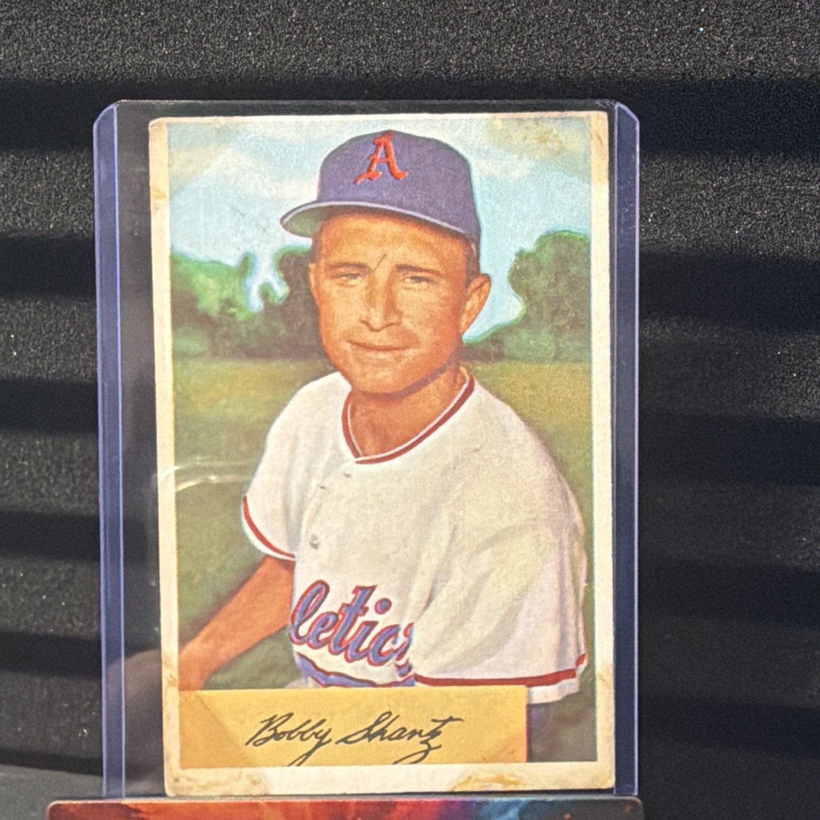 Vintage Topps 1954 Bobby Shantz #19 Philadelphia Athletics Baseball Card MLB Vintage Topps 1954 Bobby Shantz #19 Philadelphia Athletics Baseball Card MLB