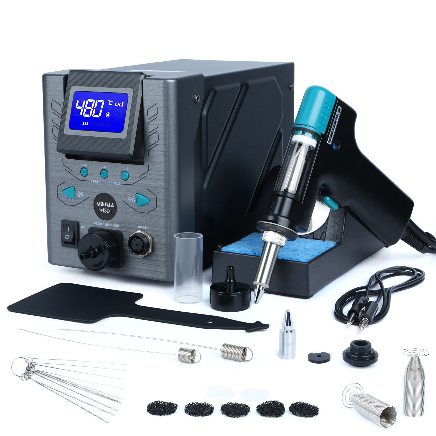 YIHUA 948D-I 110W Digital Desoldering Rework Station Vacuum Pump Temp Control