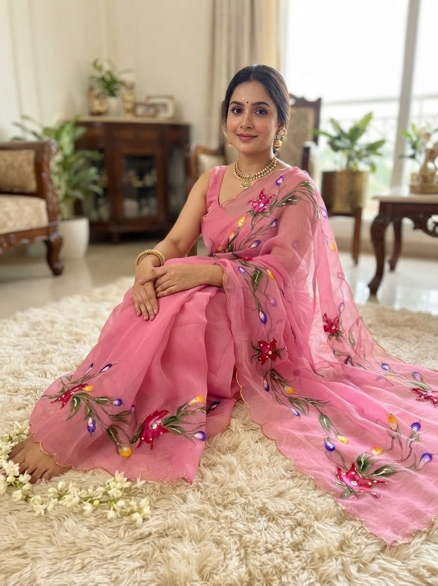 VF SUPERHIT Traditional Wedding Handwork Saree