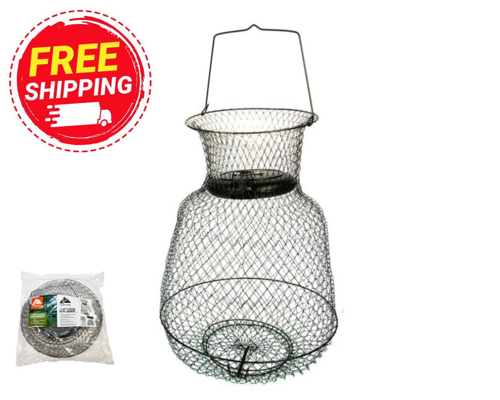 Ozark Trail Collapsible Floating Wire Fishing Basket
