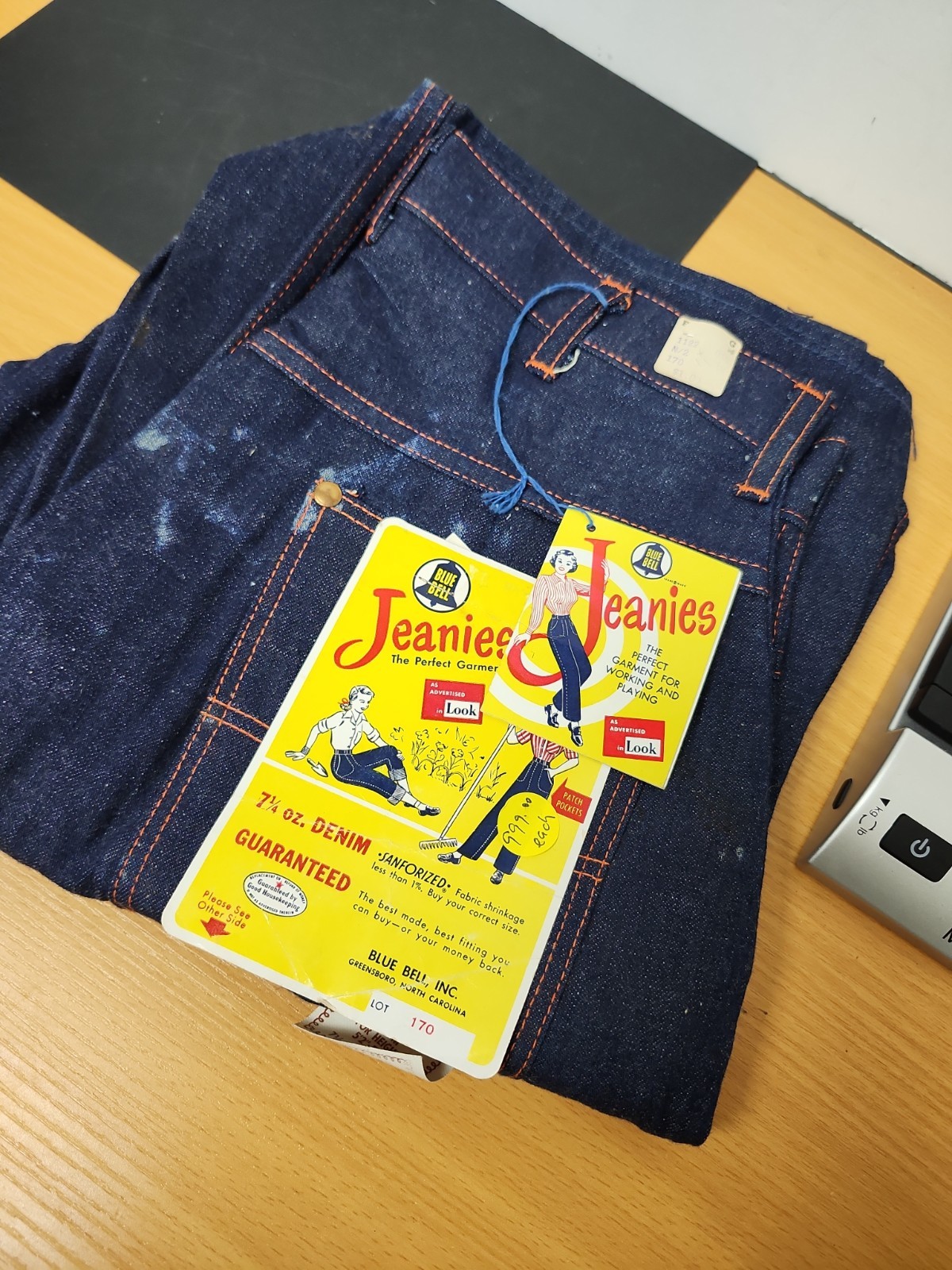 1940\'s-1950\'s Blue Bell Jeanies For Ladies New Vintage Denim Jeans 14 misses 1940\'s-1950\'s Blue Bell Jeanies For Ladies New Vintage Denim Jeans 14 misses