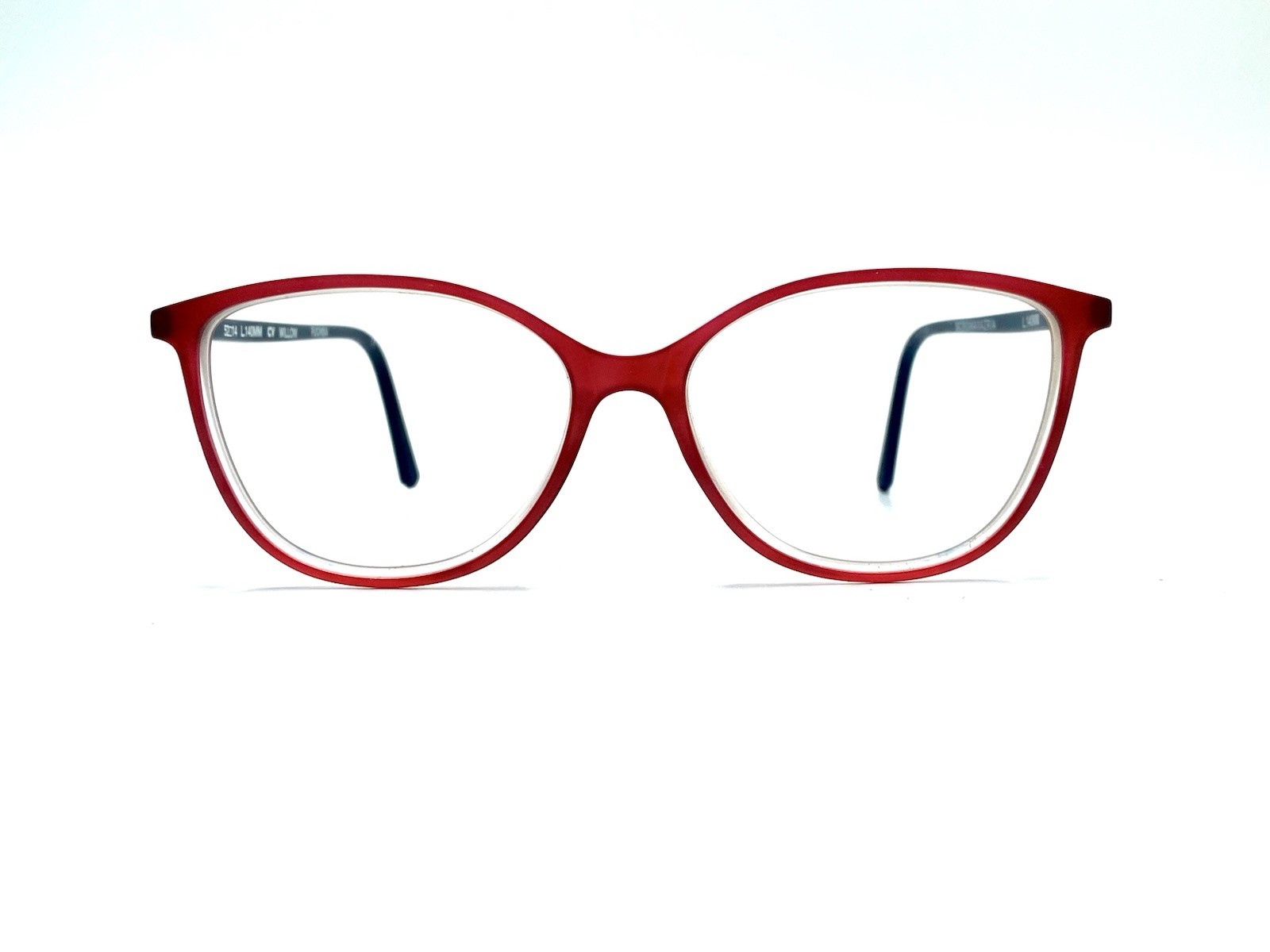 New BCBG Maxazria Red Blue Clear Cat Eye Glasses Italy Fuchsia Willow 52 14 140 New BCBG Maxazria Red Blue Clear Cat Eye Glasses Italy Fuchsia Willow 52 14 140