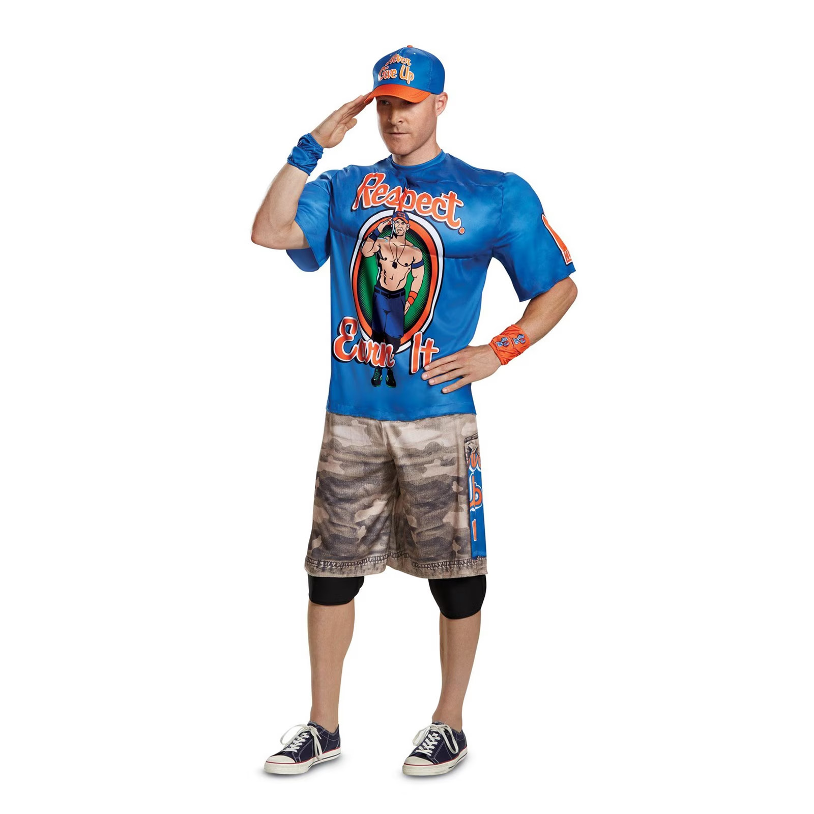 WWE John Cena Deluxe Muscle Costume Mens WWE John Cena Deluxe Muscle Costume Mens
