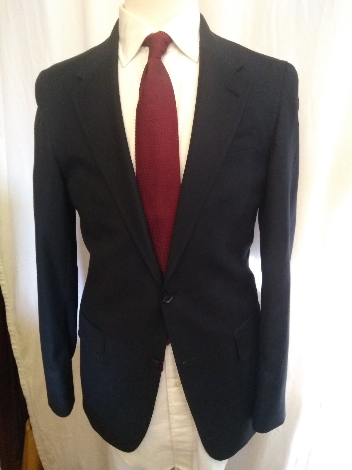 NWOT Hart Schaffner & Marx  Blue Blazer 38R USA MSRP $595