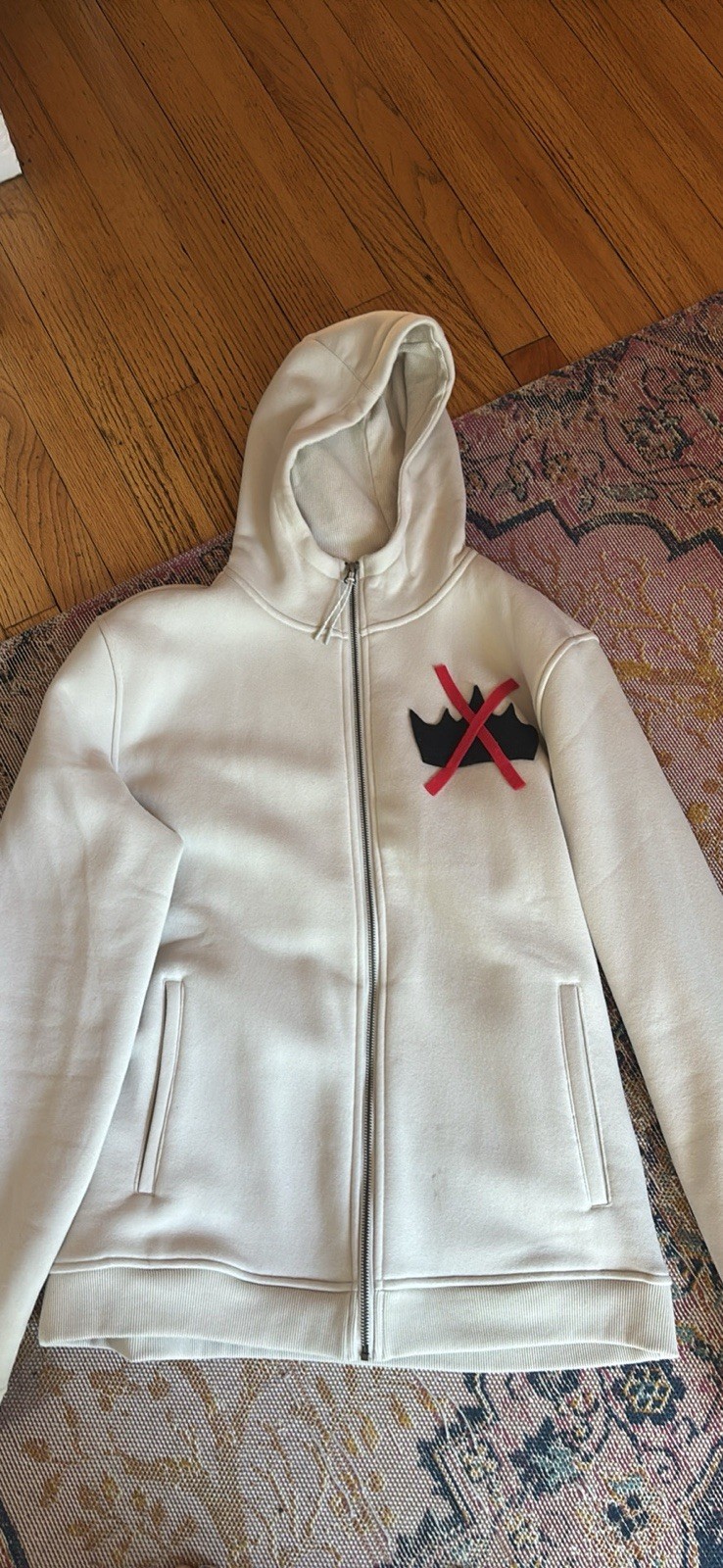 NO KINGS Handmade Zip Up HOODIE Men’s Size M NO KINGS Handmade Zip Up HOODIE Men’s Size M