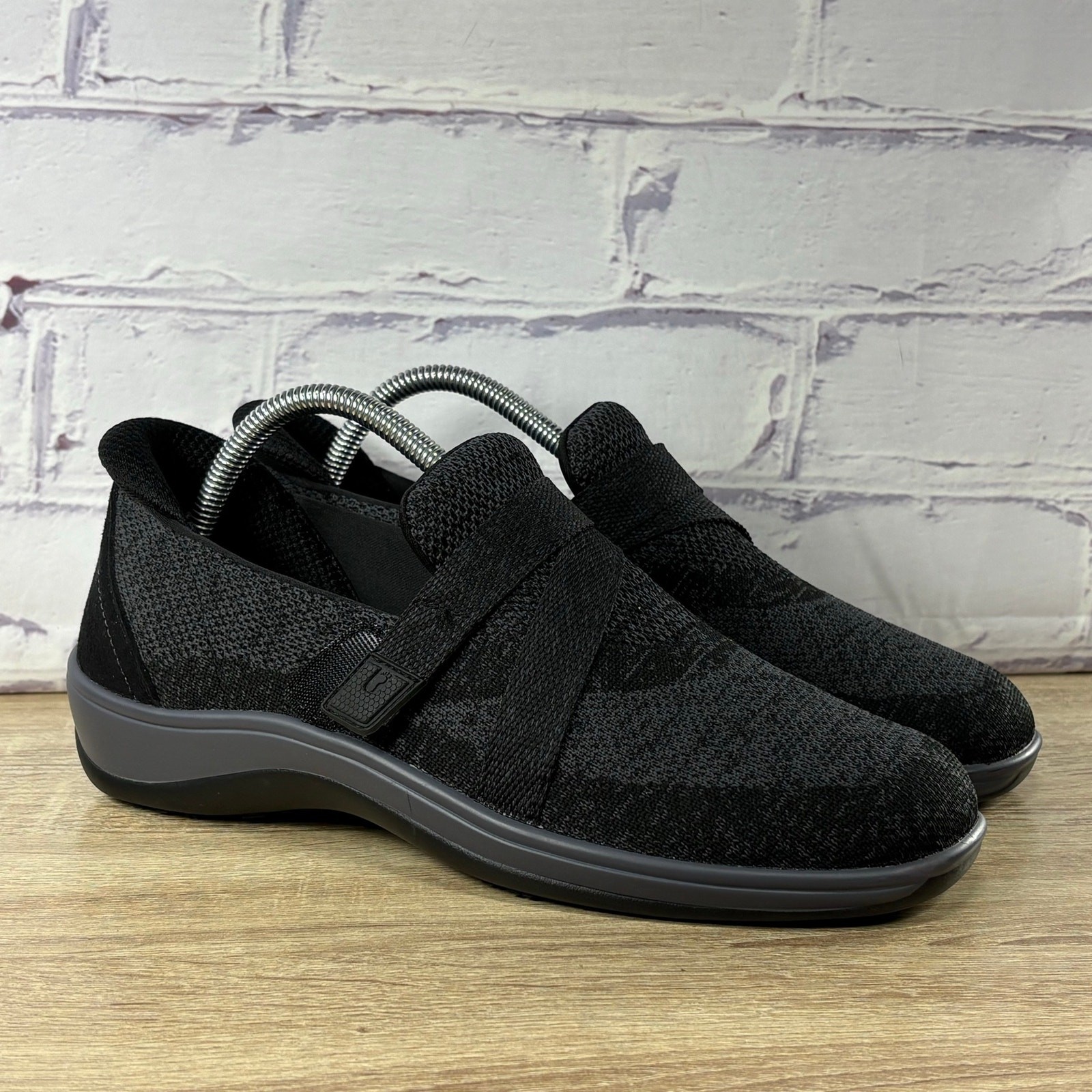 Orthofeet Amalya Black Slip On Comfort Shoes Women\'s 8.5 B Walking Orthopedic Orthofeet Amalya Black Slip On Comfort Shoes Women\'s 8.5 B Walking Orthopedic