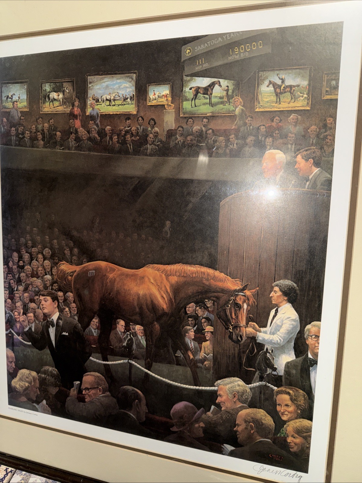 Saratoga Horse Racing Print  1982 Cortez