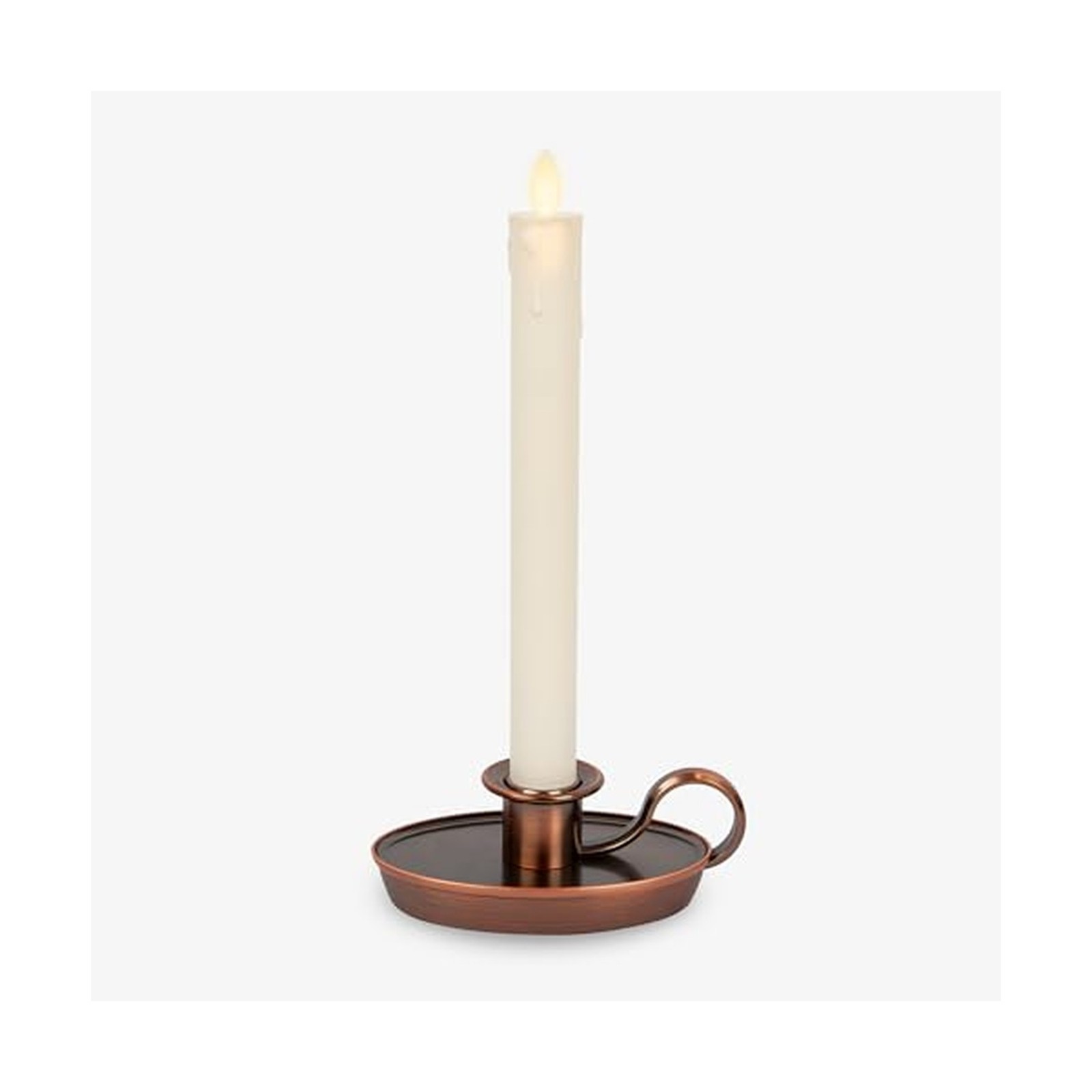 Luminara Ivory & Bronze Window Taper Candle, 1\