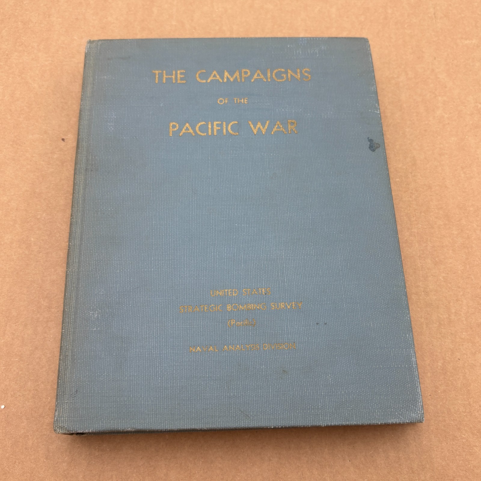 Vintage Hardcover 1946 The Campaigns of The Pacific War Book by U.S Gov Military