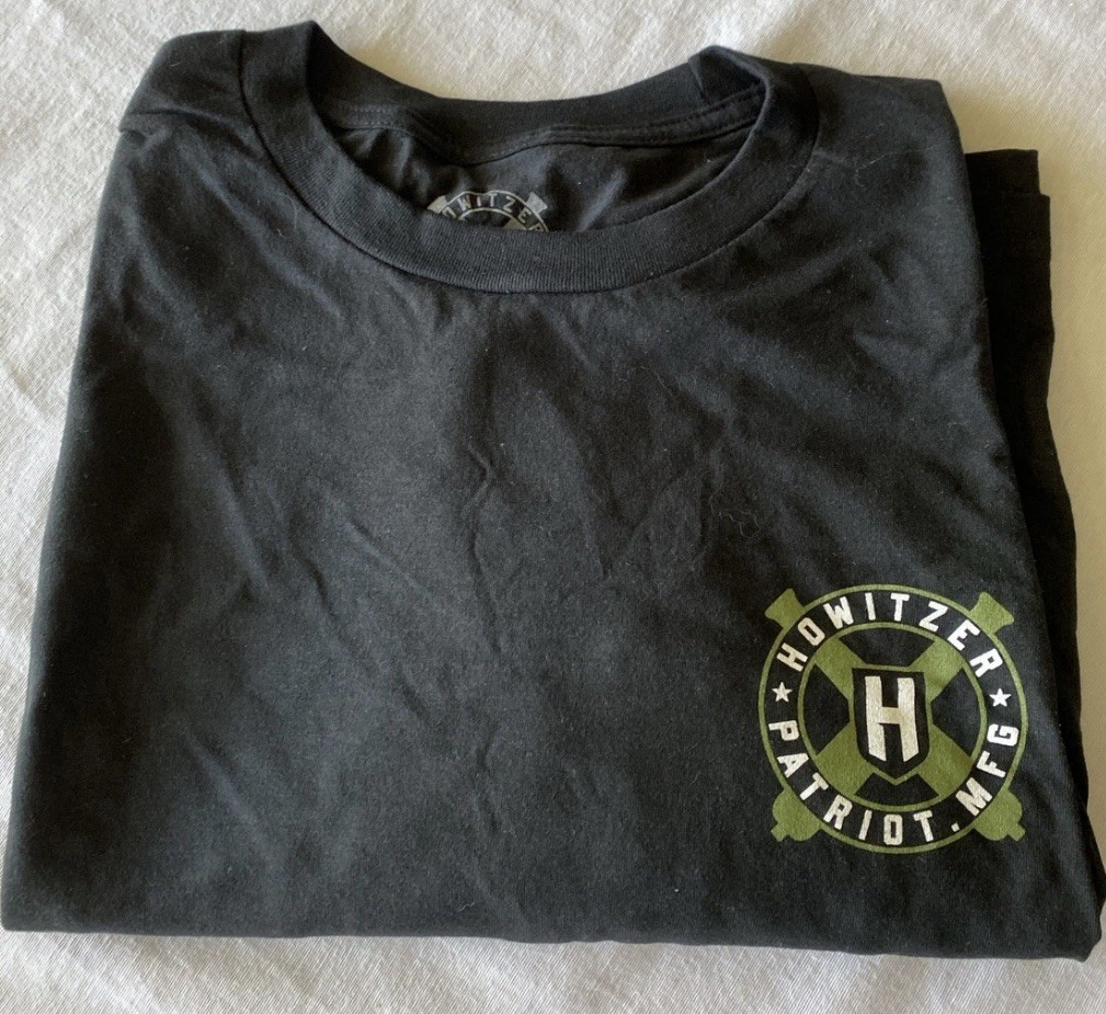 Black Howitzer Patriot T-Shirt Size SMALL  2024 Shot Show NEW In Package