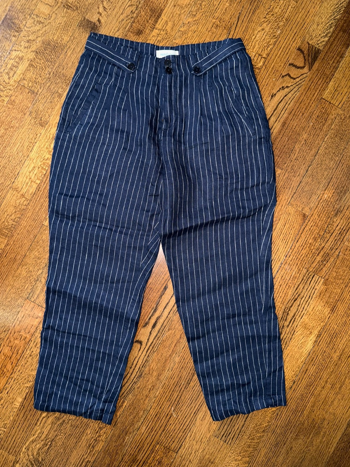 NWT Sundance Pinstripe Linen Pants - Size 10P NWT Sundance Pinstripe Linen Pants - Size 10P