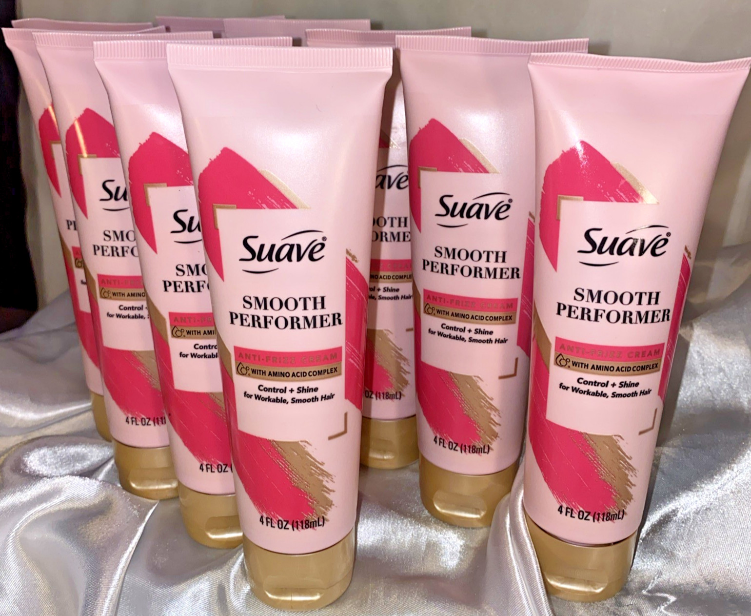 10X Suave Smooth Performer Anti-Frizz Styling Smoothing Cream Control Shine 4 oz