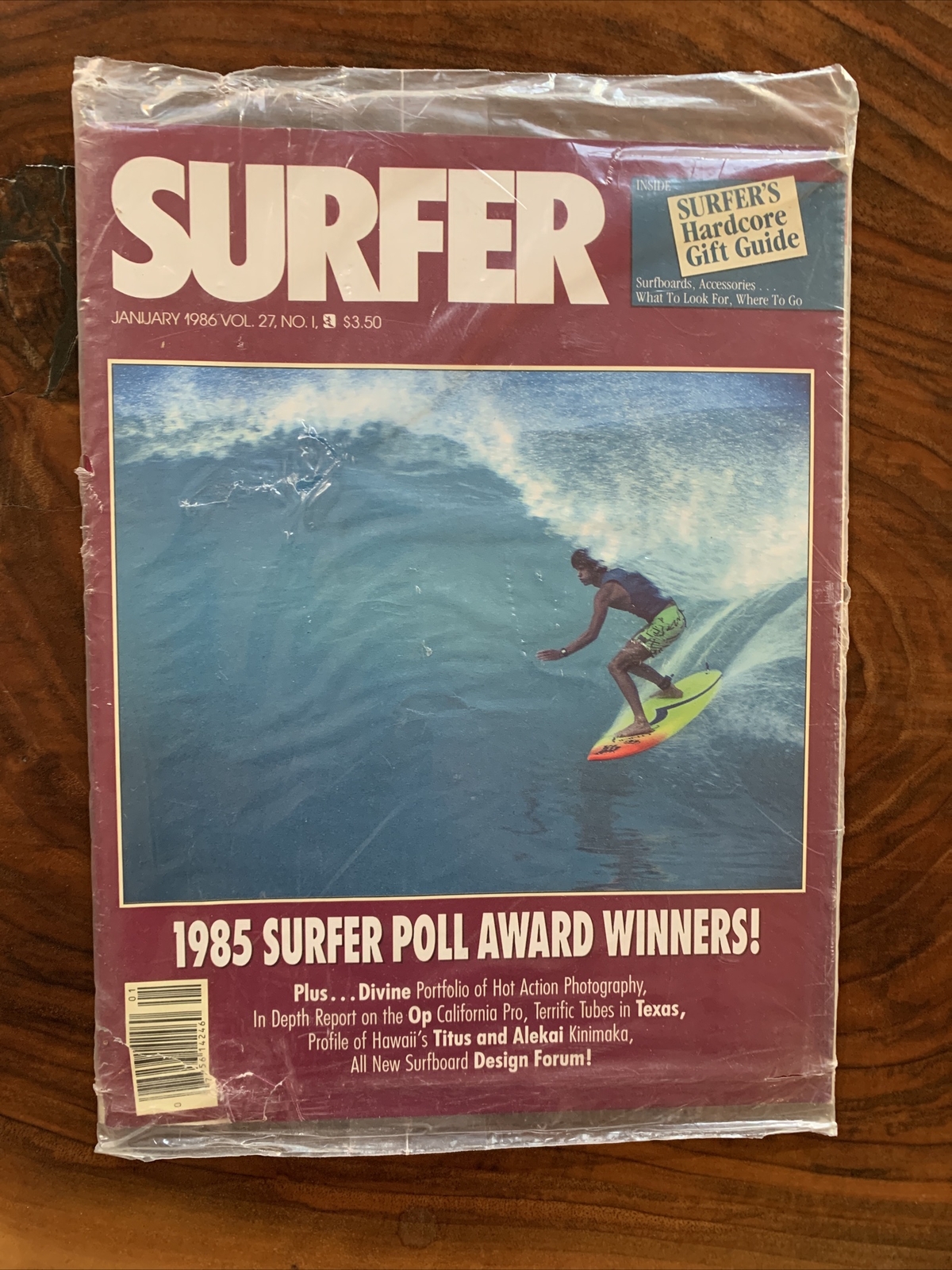 {ULTRA RARE FACTORY SEALED}SURFER MAG JAN ‘86 VOL 27 #1 TITUS & ALEKAI KINIMAKA {ULTRA RARE FACTORY SEALED}SURFER MAG JAN ‘86 VOL 27 #1 TITUS & ALEKAI KINIMAKA