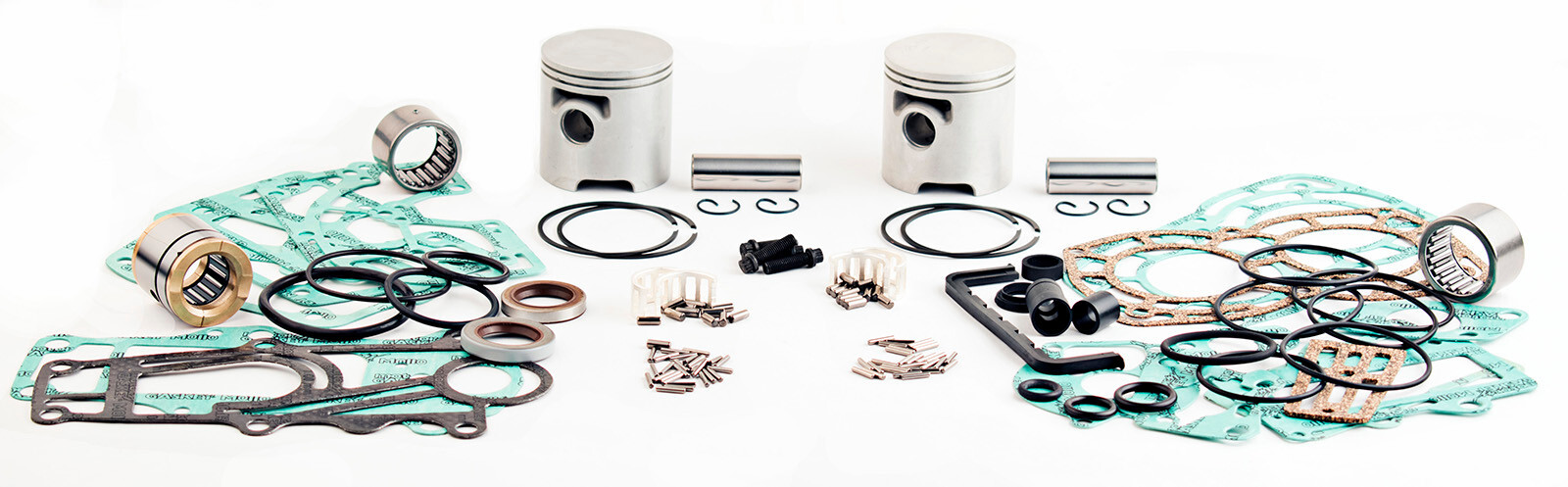 WSM Powerhead Rebuild Kit for Mercury / Mariner 15 - 25 Hp 2 Cyl Mercosil 94-06 WSM Powerhead Rebuild Kit for Mercury / Mariner 15 - 25 Hp 2 Cyl Mercosil 94-06